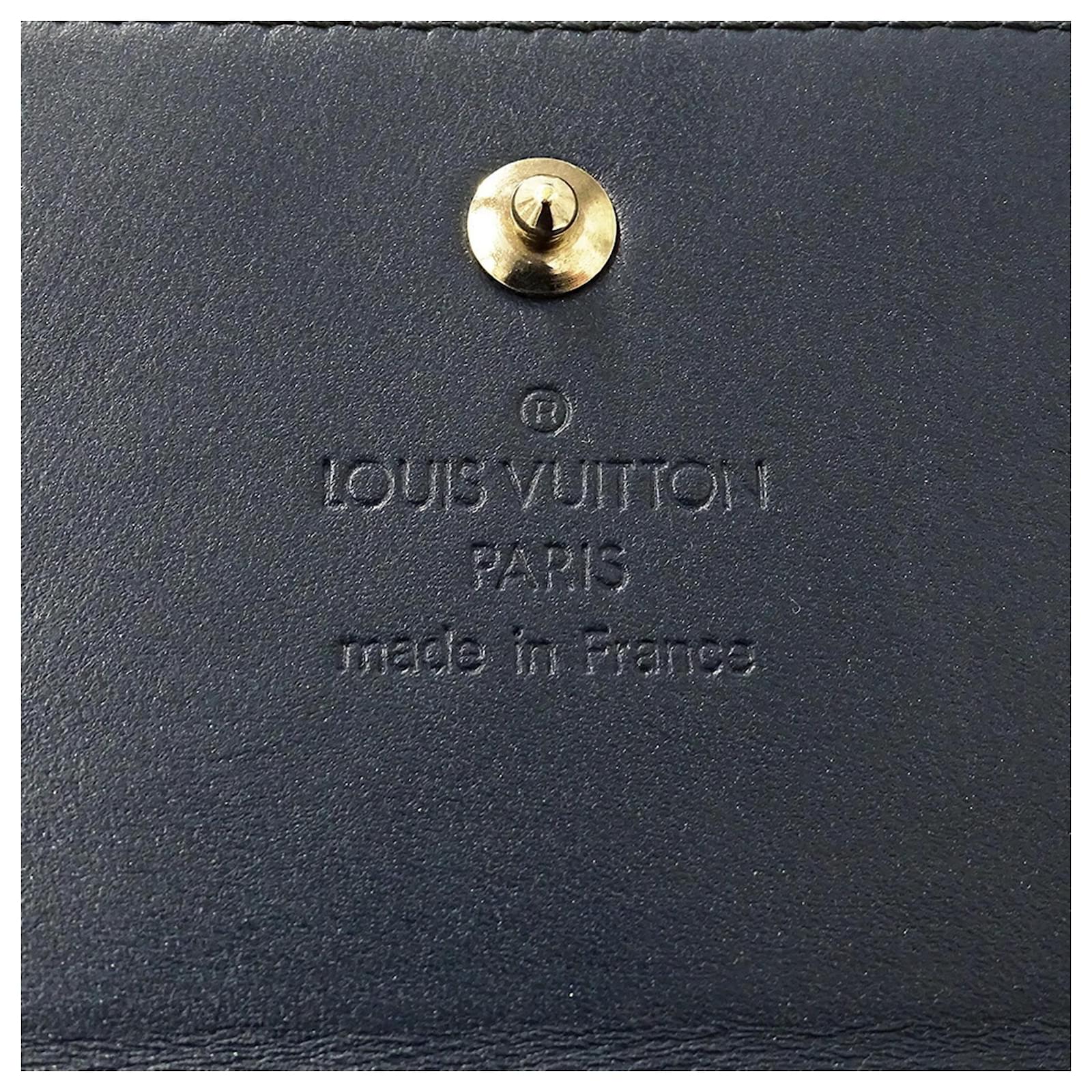 Louis Vuitton Monogram Matte Wallet Blue Cloth  ref.2429365