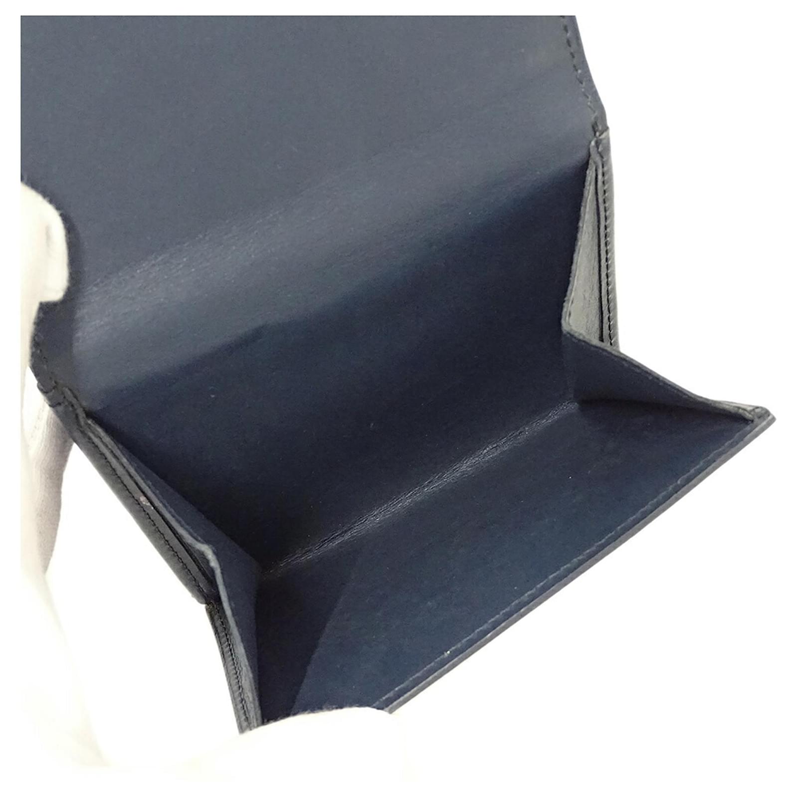 Louis Vuitton Monogram Matte Wallet Blue Cloth  ref.2429365