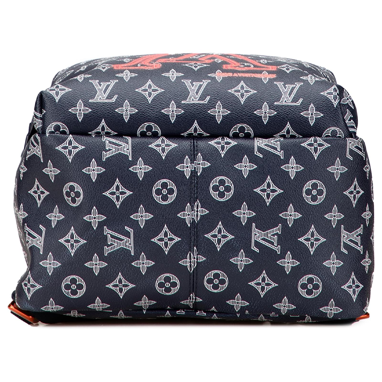 Louis Vuitton Blue Monogram Upside Down Ink Apollo Navy blue Cloth ref.2429593