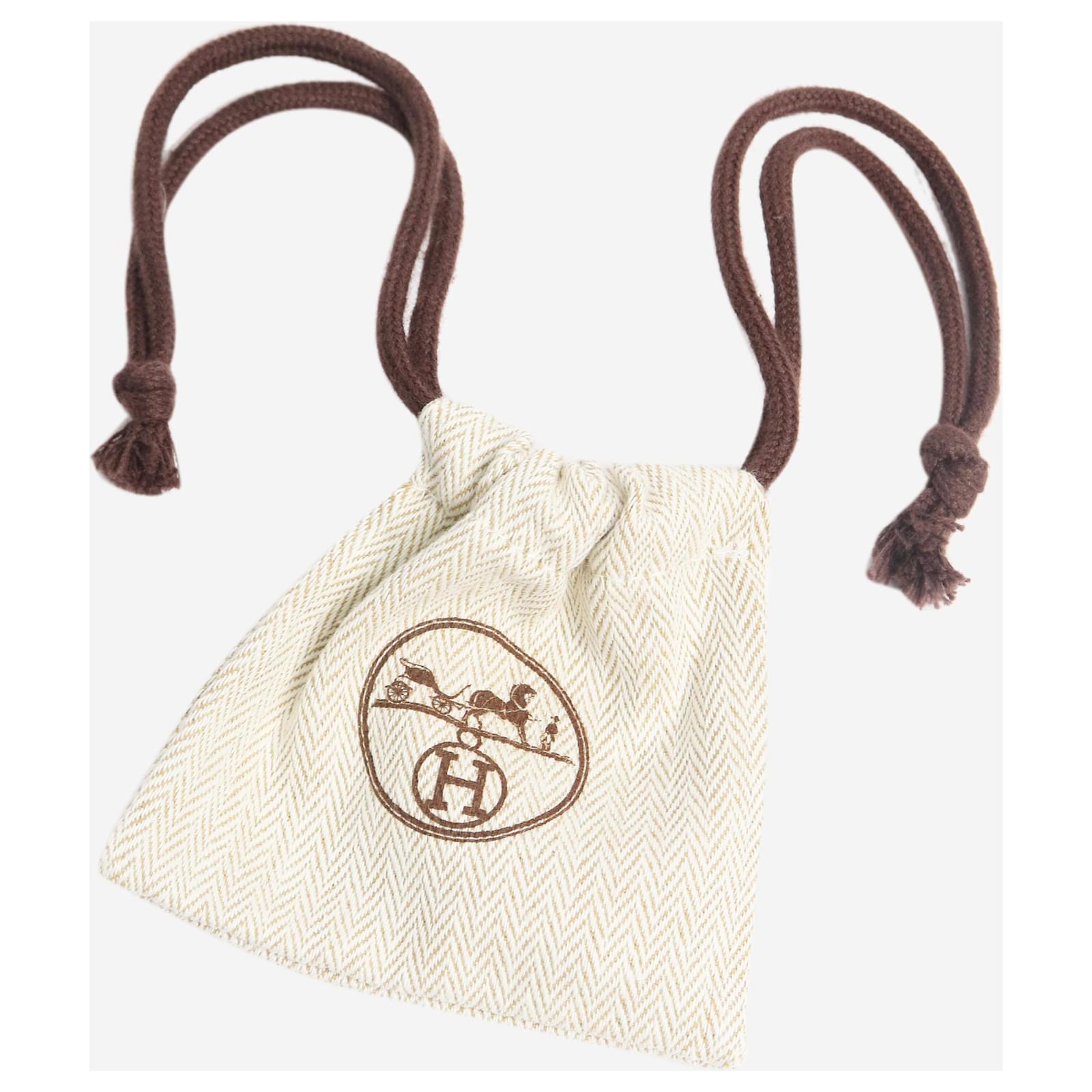 Hermès Silver S Porte Cles Hippo charm Silvery Metal ref.2429889