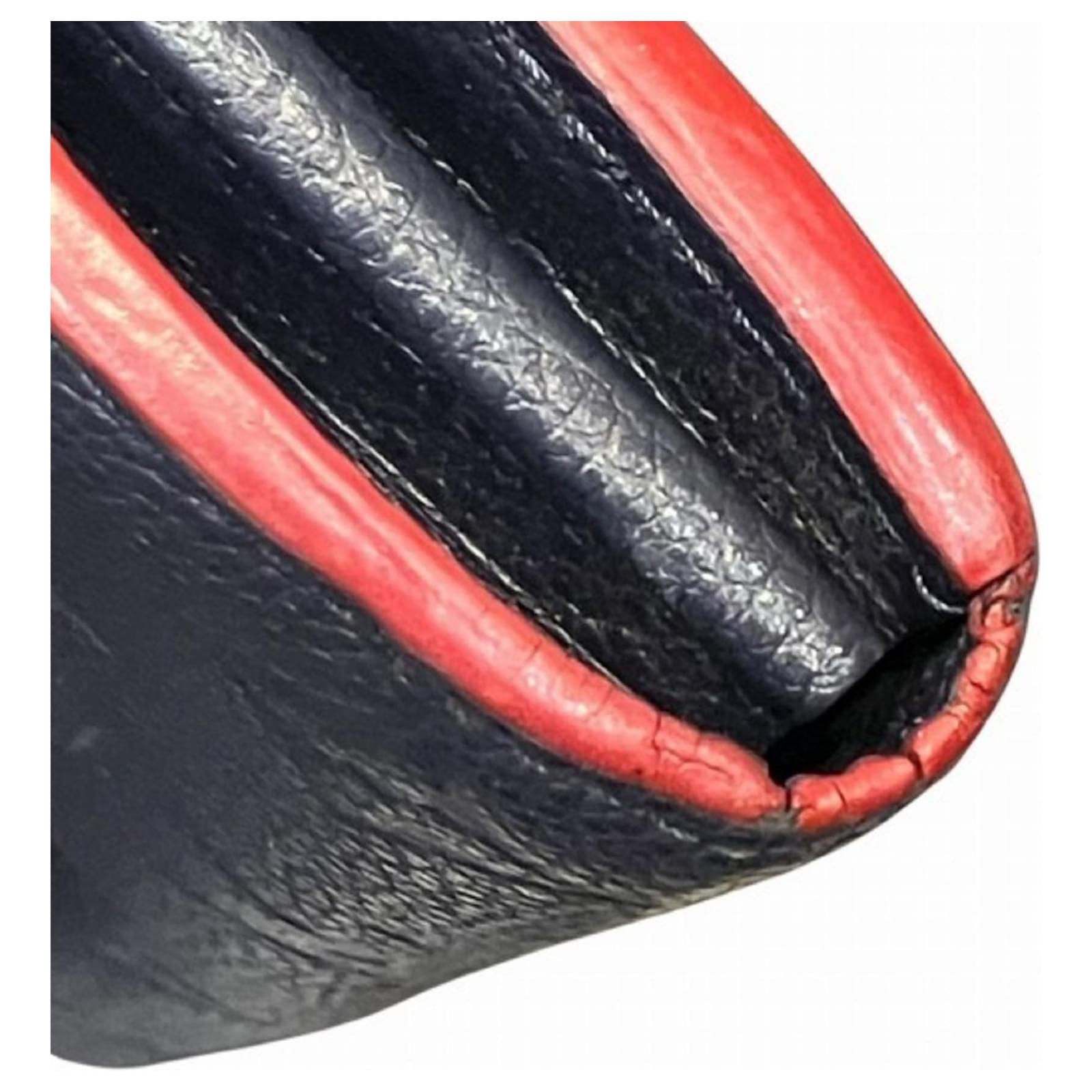 Sarah Louis Vuitton Monogram Empreinte Long Wallet Navy blue Cloth  ref.2430100