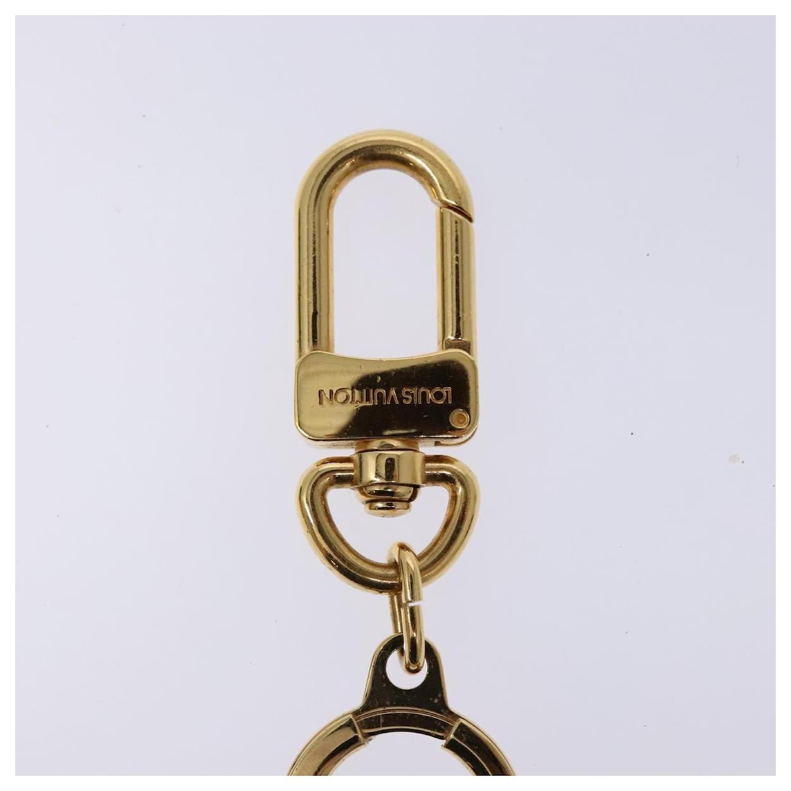 LOUIS VUITTON Anneau Cles Key Holder metal Gold Tone M62694 LV Auth 133448  ref.2430499