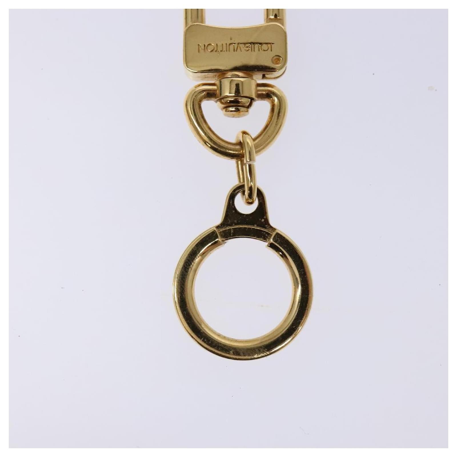 LOUIS VUITTON Anneau Cles Key Holder metal Gold Tone M62694 LV Auth 133448  ref.2430499
