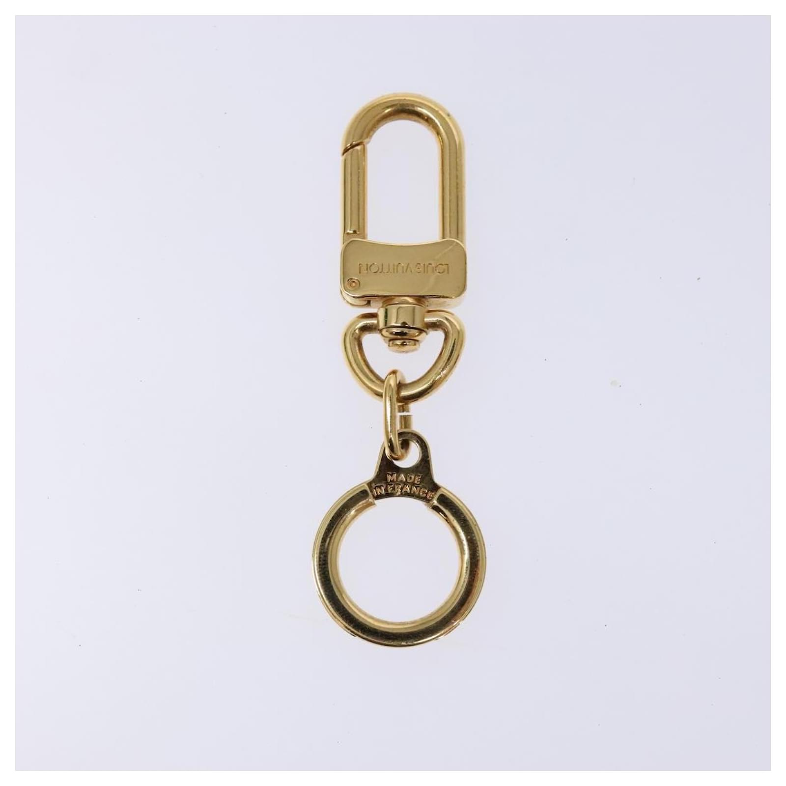 LOUIS VUITTON Anneau Cles Key Holder metal Gold Tone M62694 LV Auth 133448  ref.2430499
