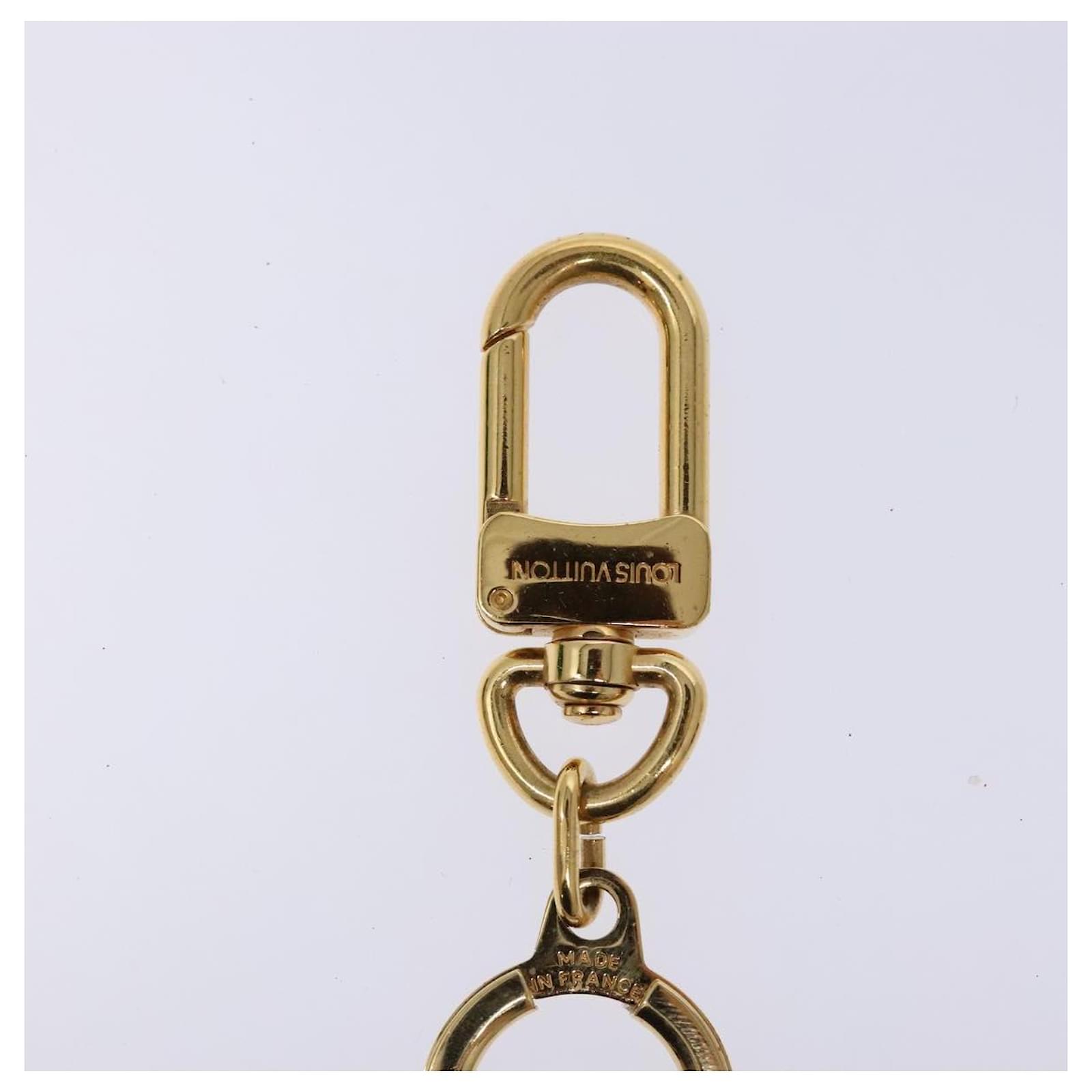 LOUIS VUITTON Anneau Cles Key Holder metal Gold Tone M62694 LV Auth 133448  ref.2430499