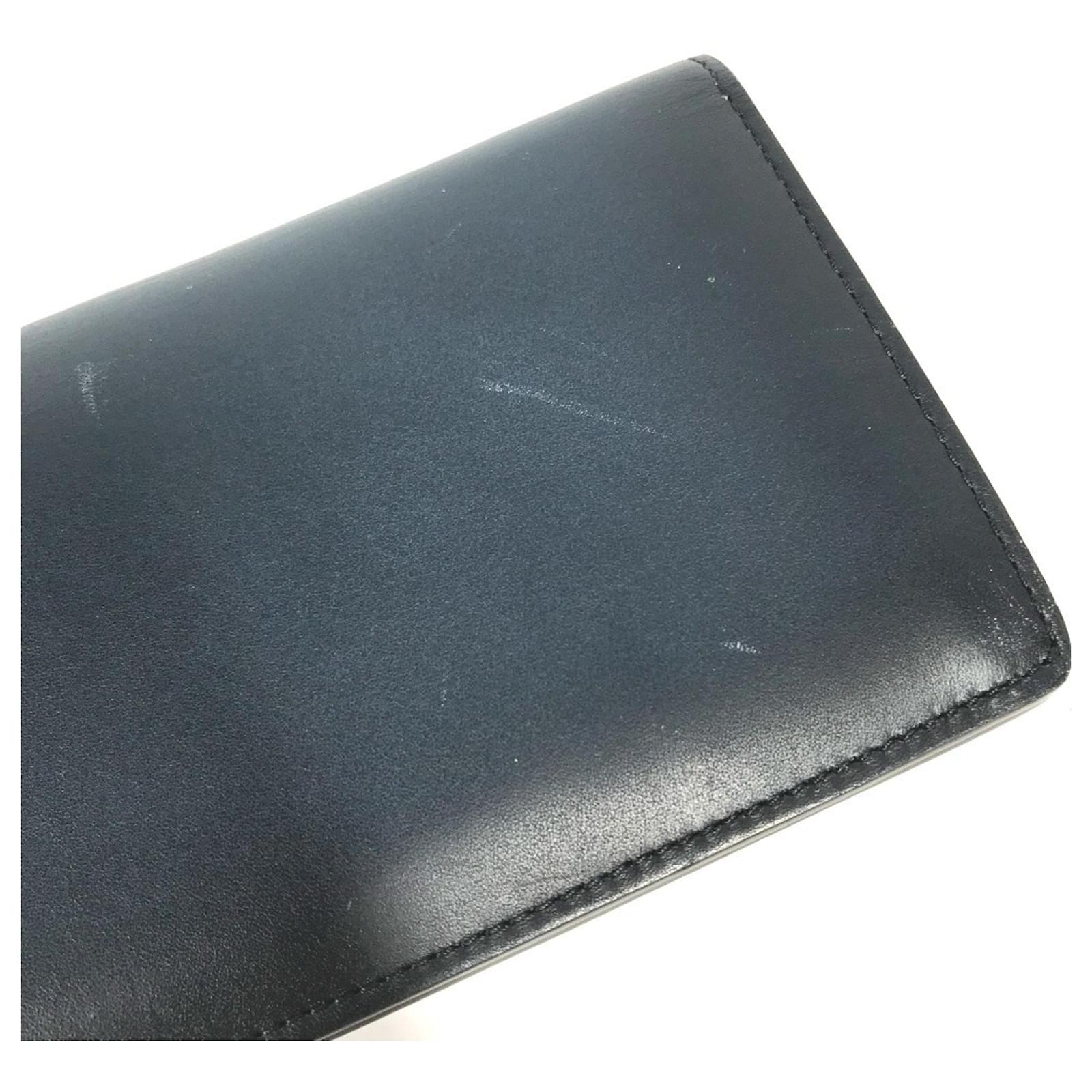 Louis Vuitton Ombre Long Wallet Navy blue Leather  ref.2430941