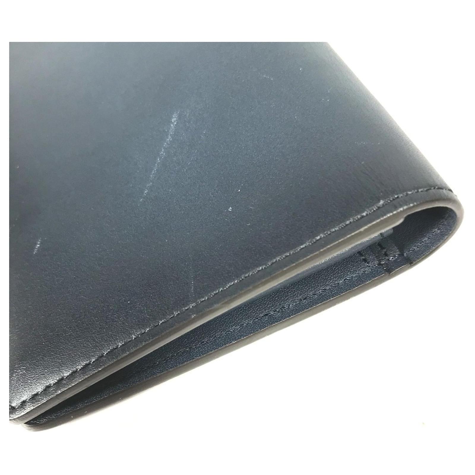 Louis Vuitton Ombre Long Wallet Navy blue Leather  ref.2430941