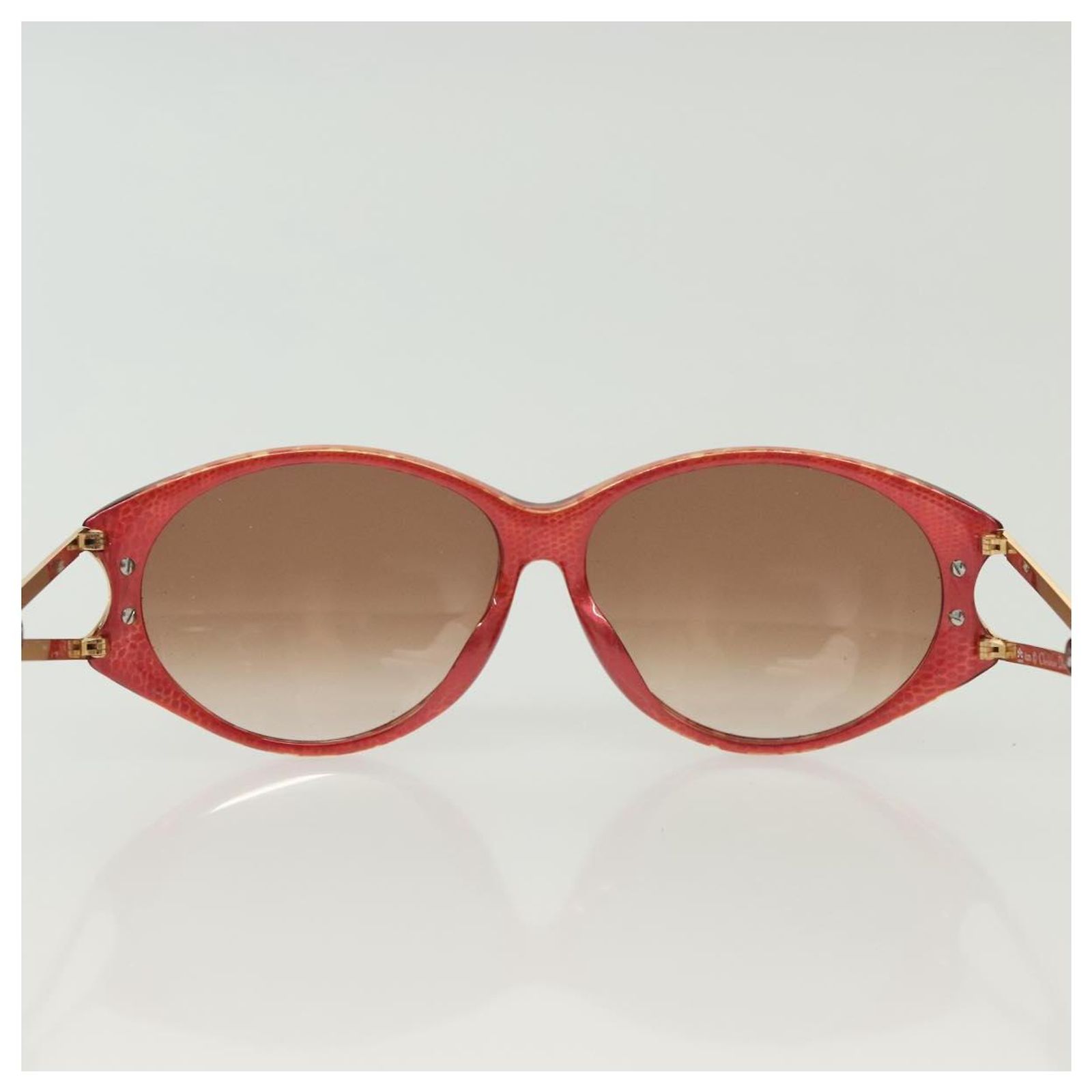 Christian Dior Sunglasses plastic Red Auth BA4551 Christian Dior Sunglasses plastic Red Auth BA4551 ref  main image 4