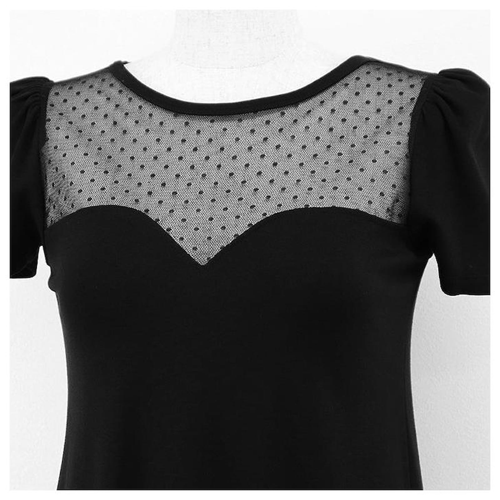 Red Valentino Stretch Jersey Dress Black ref.2383392 - Joli Closet
