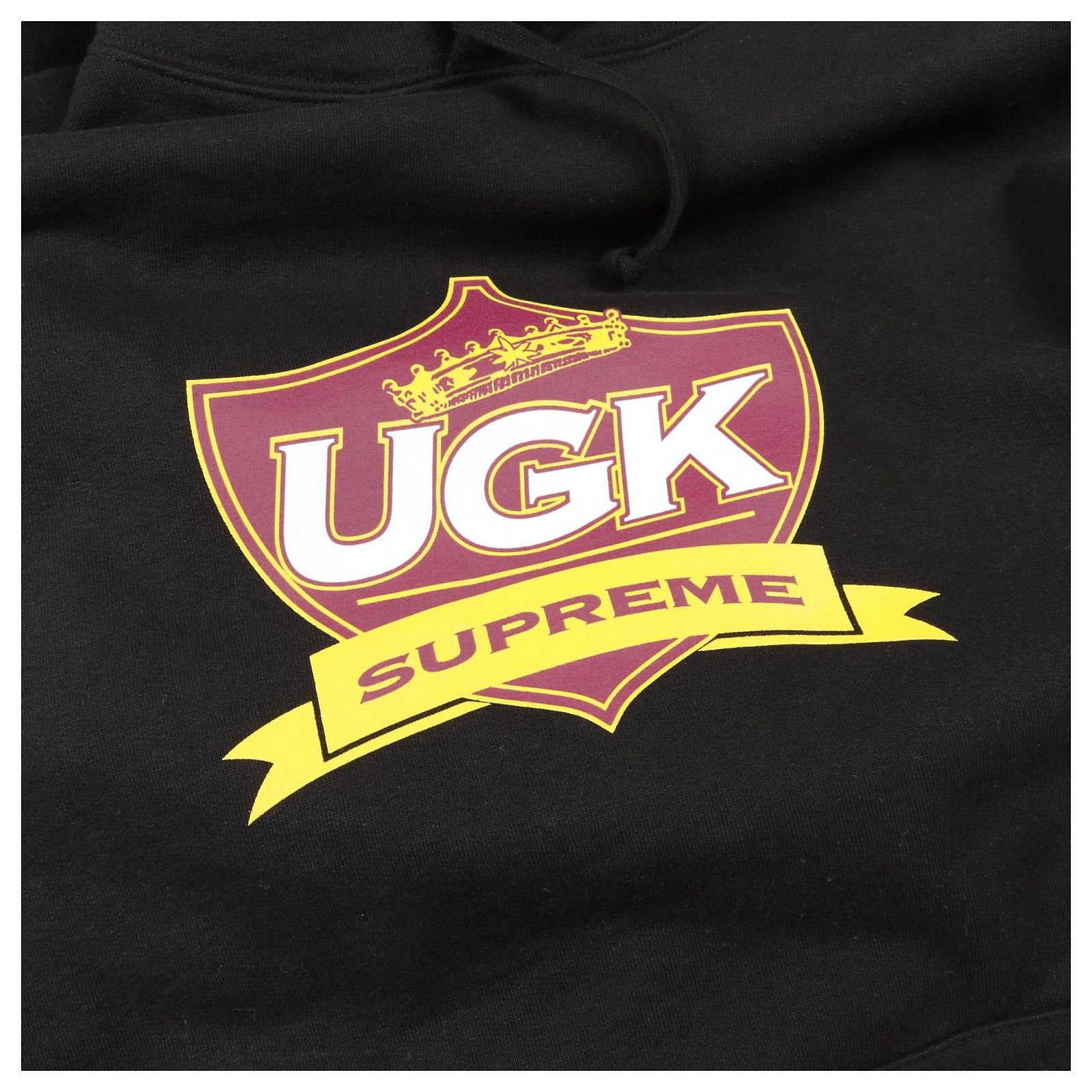 Supreme UGK Hooded Sweatshirt Cotton Hoodie Black ref.JC2383655 