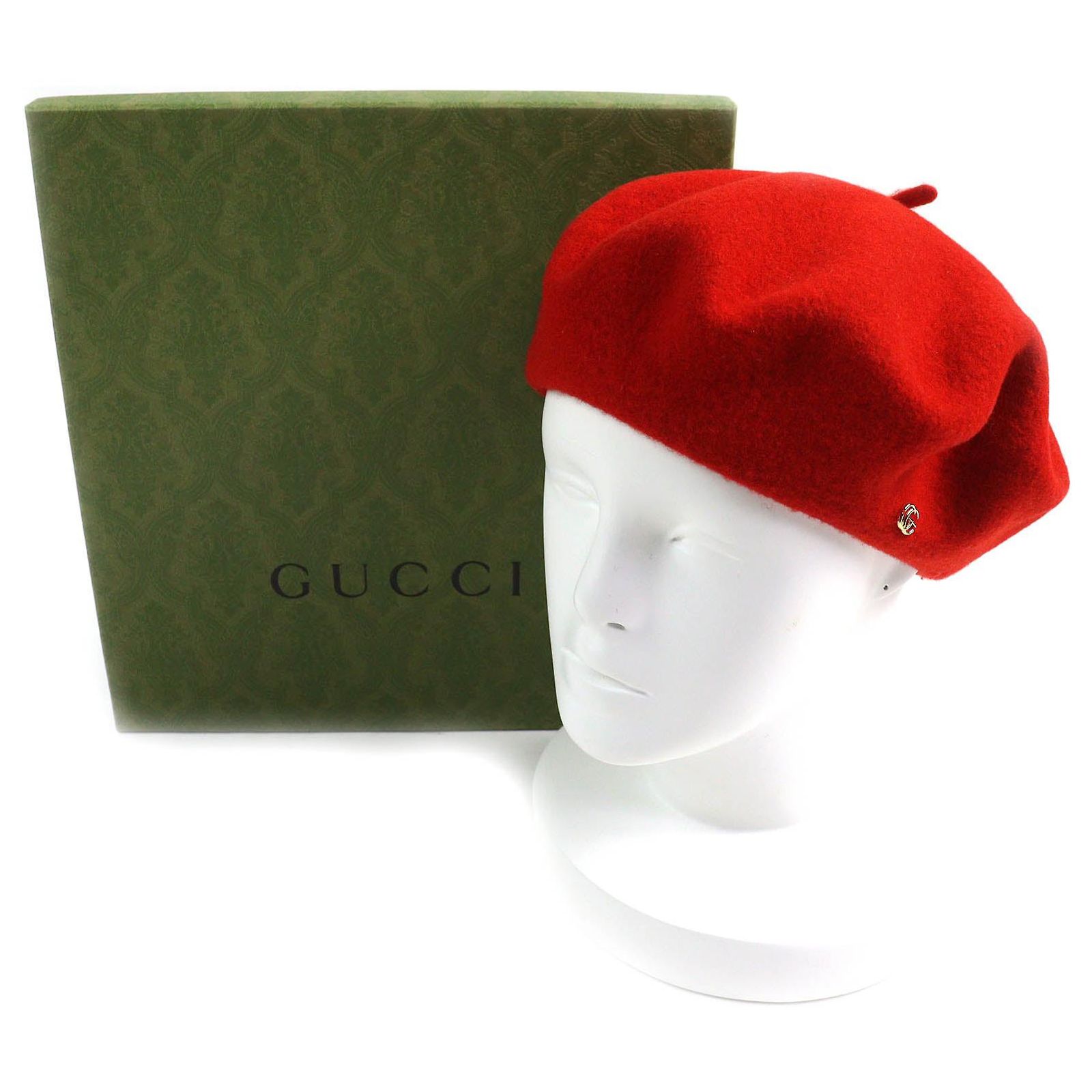 Gucci GG Marmont Wool Beret Red ref.JC2386381 (Sold) - Joli  display picture 2