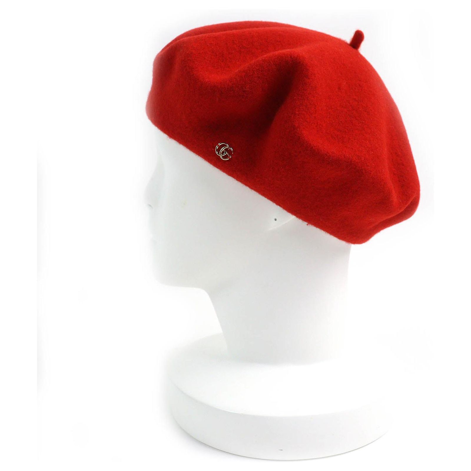 Gucci Beret Green Red Black GG Marmont Gucci Denim Beret, in Black | Lyst main image 3