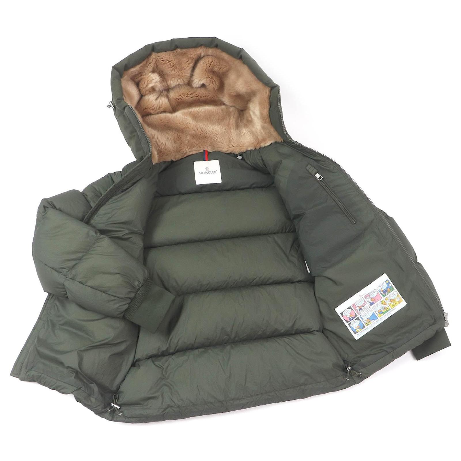 Moncler KJERAG GIUBBOTTO Nylon Polyester Down Jacket Green Khaki