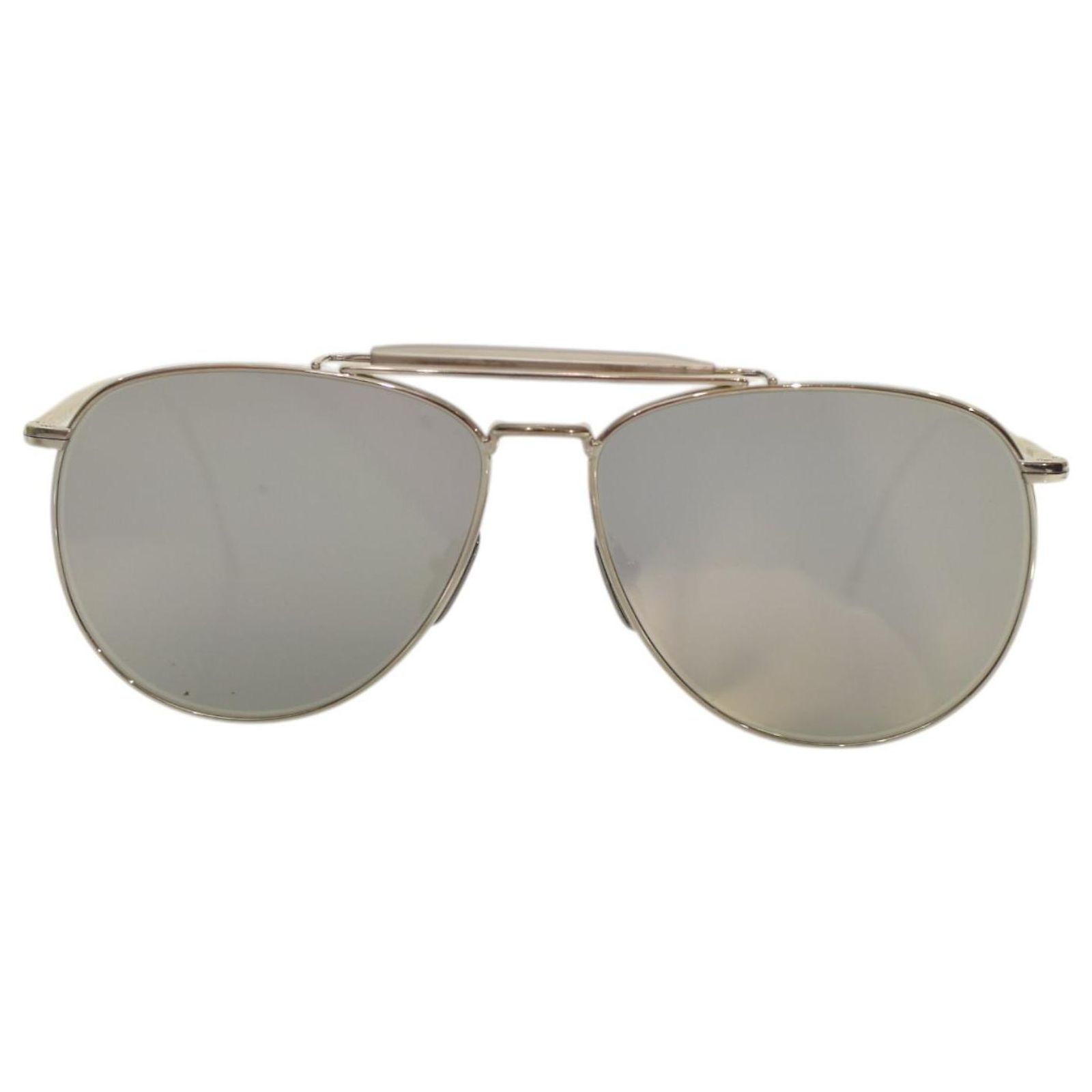 THOM BROWNE TB015 LTD-SLV 62 pilot-frame aviator Silver 