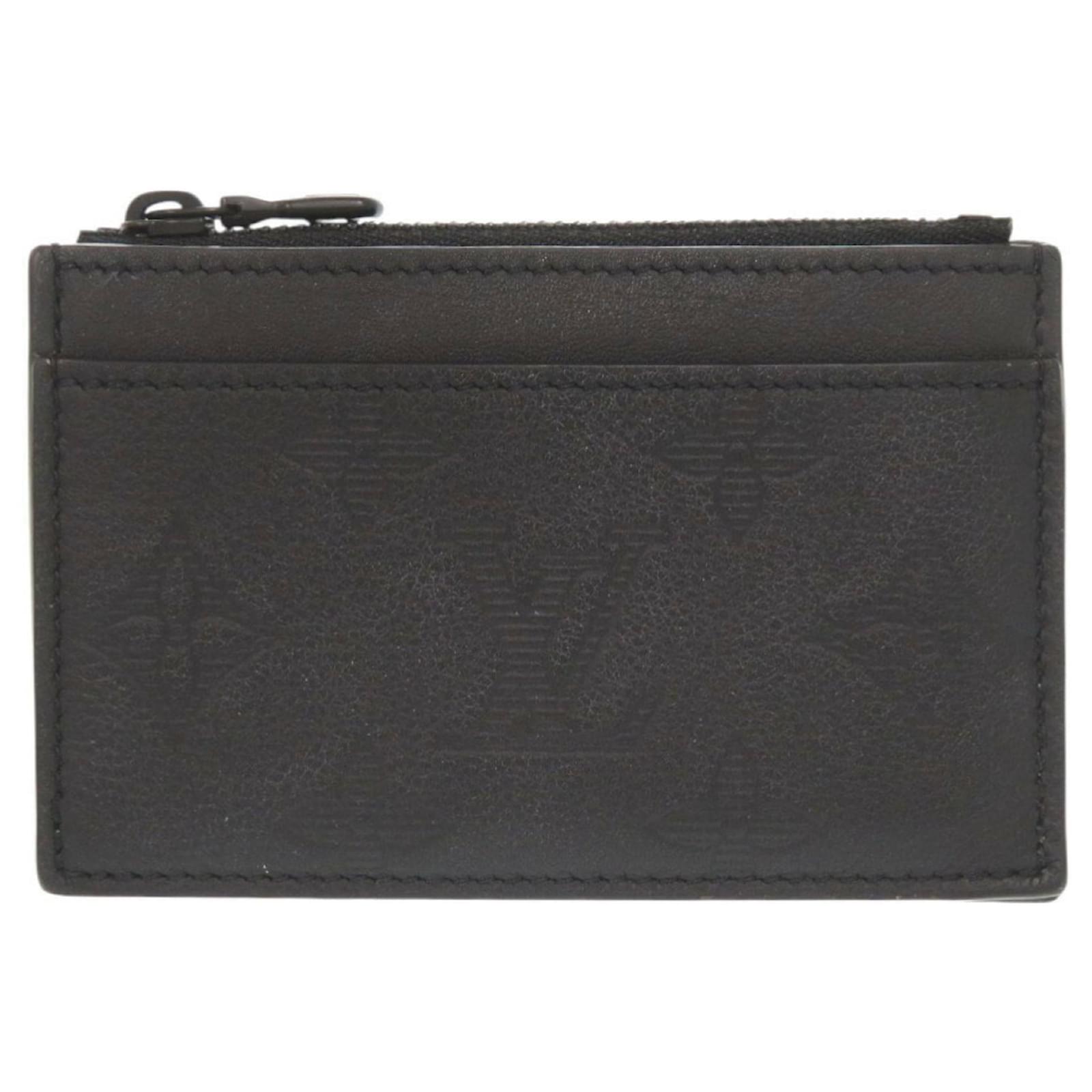 Portafoglio Monogram Shadow Louis Vuitton Nero Panno