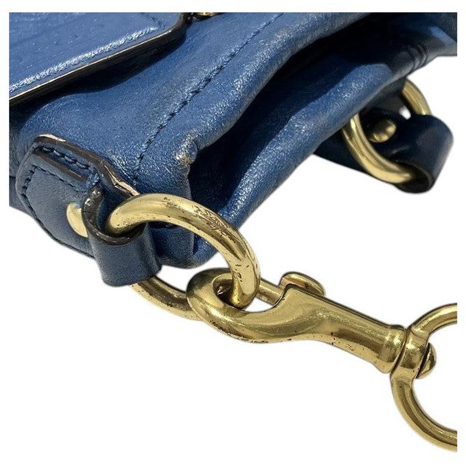 Coach Ashley Leather 2way Bag Blue ref.JC2436629 (Sold) - Joli Closet
