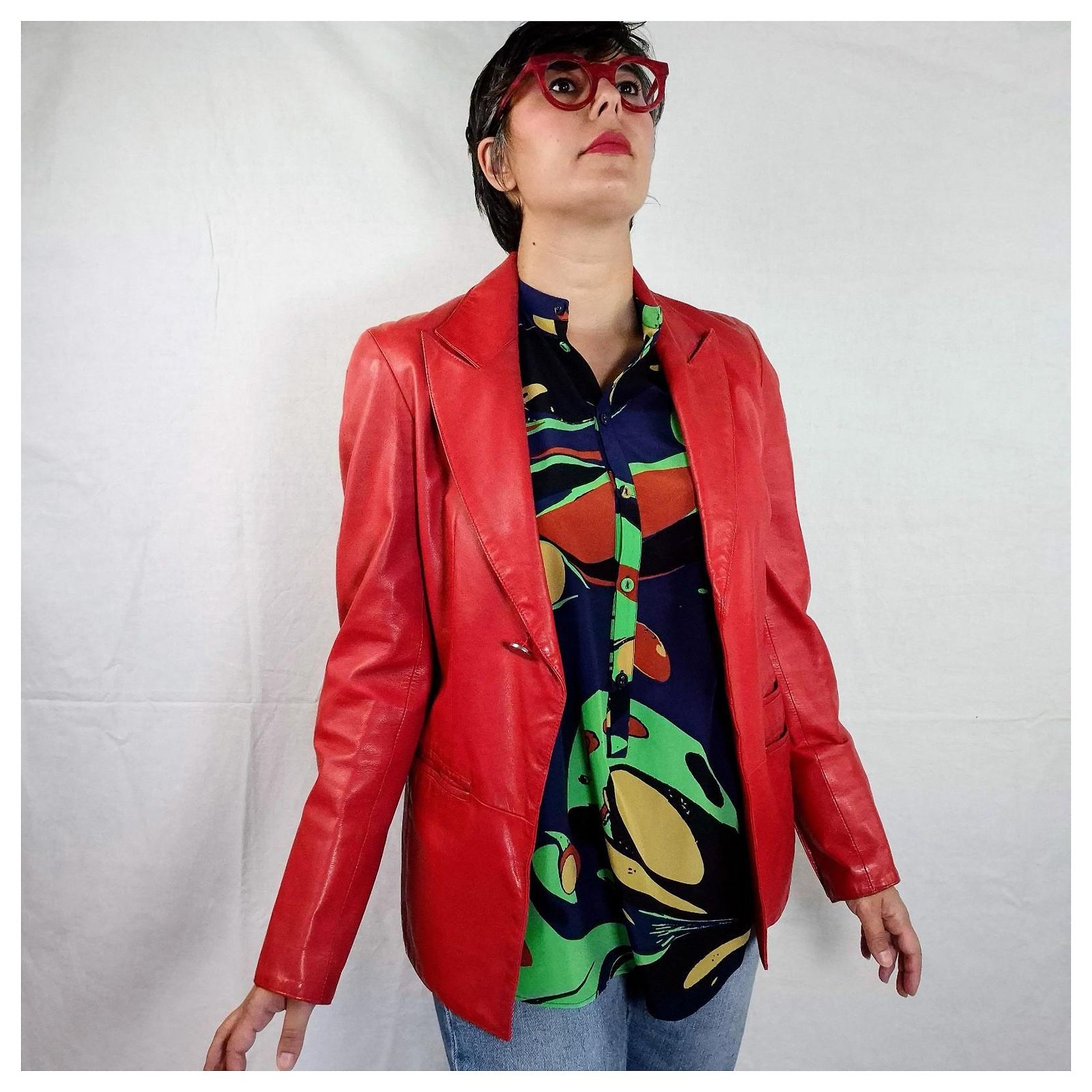 Claude Montana leather jacket Red ref.2440340 - Joli Closet