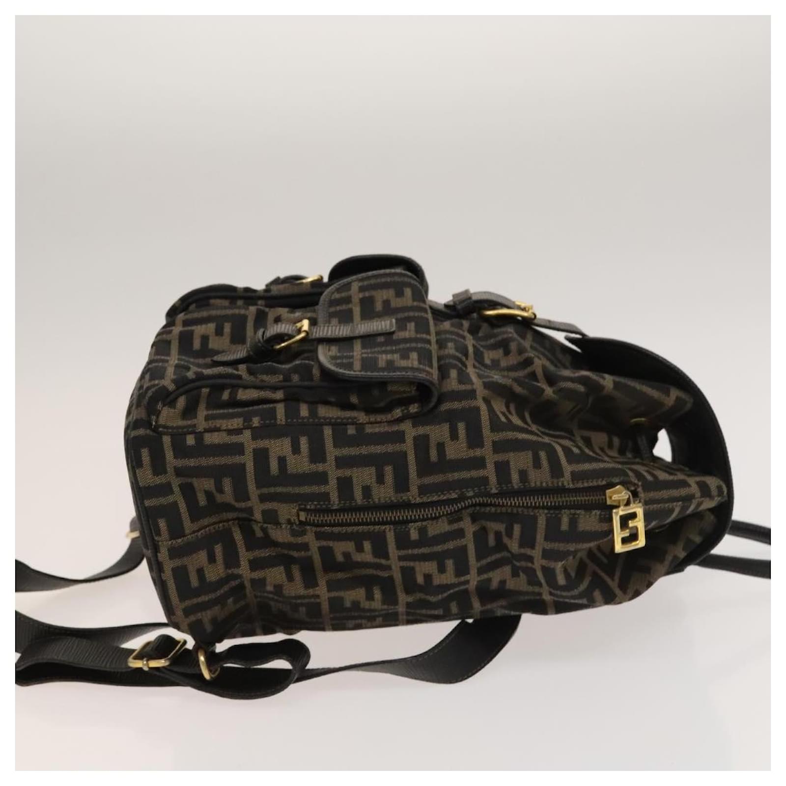 FENDIバッグ Fendi Multicolor Zucchino Coated Canvas Spalmati Forever Boston