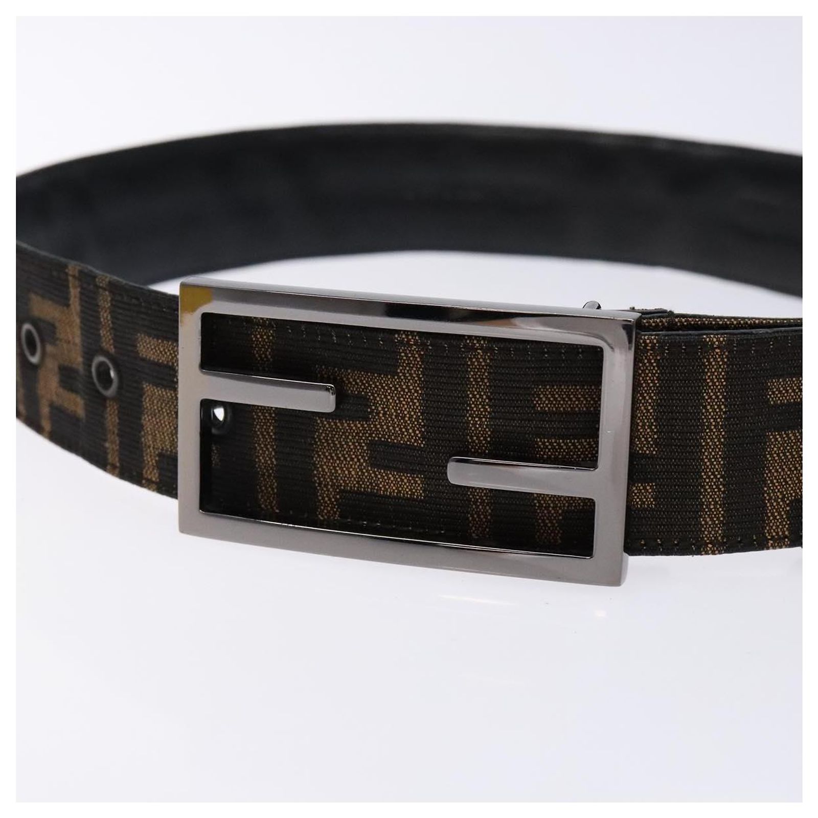 FENDI Zucca Canvas Belt 32.3\