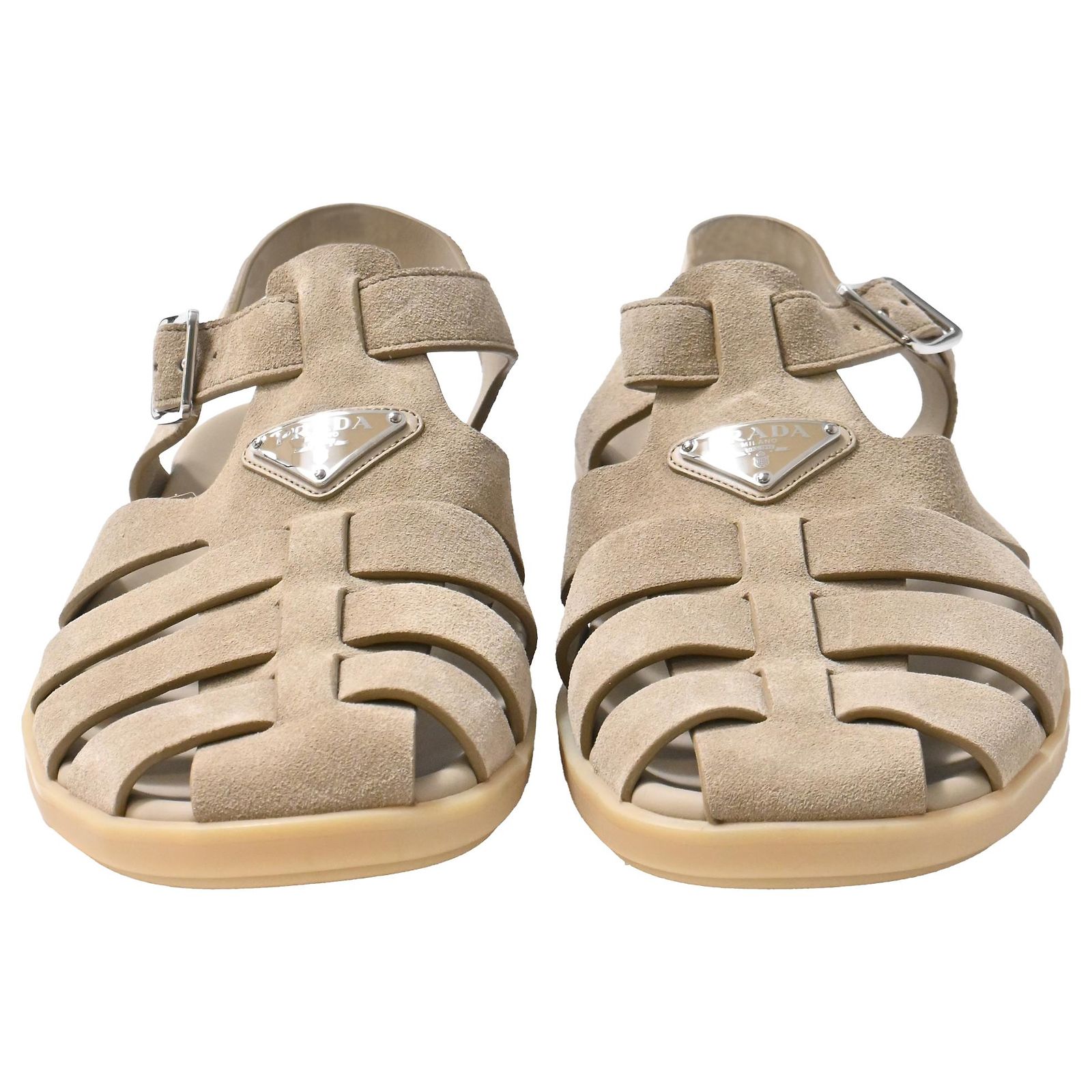 Prada Fisherman Sandals in Beige Suede ref.JC2444938 (Sold 