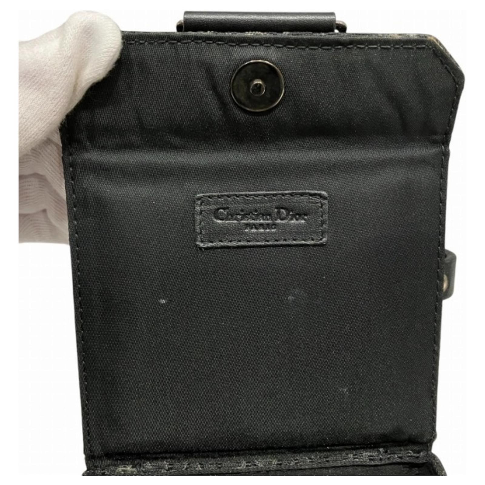 Christian Dior Trotter Street Chic Vanity Pouch Handbag Black