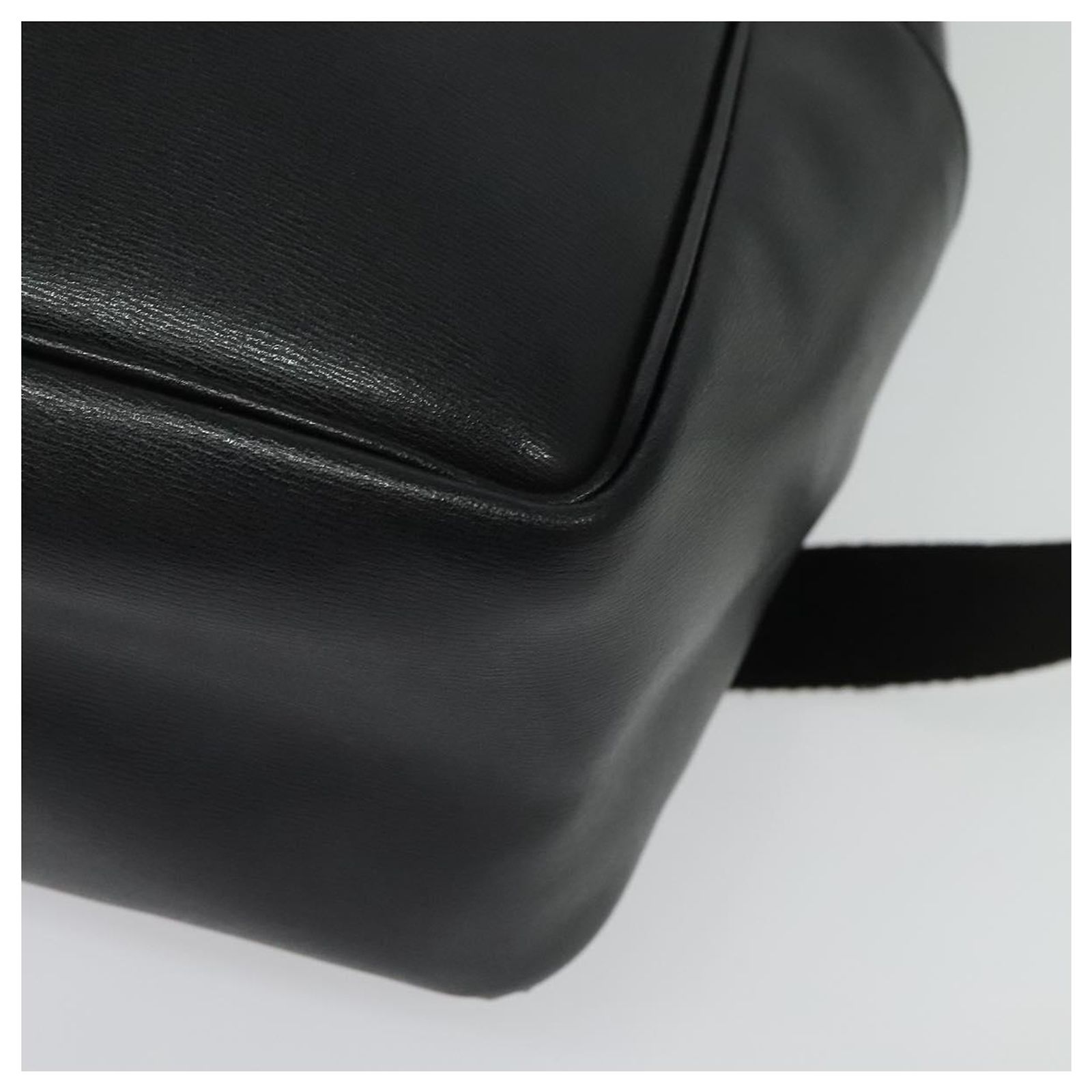 Salvatore Ferragamo Gancini Backpack Leather Black Silver Auth EC696 Salvatore Ferragamo Backpack Black Bags & Handbags for Women  main image 2