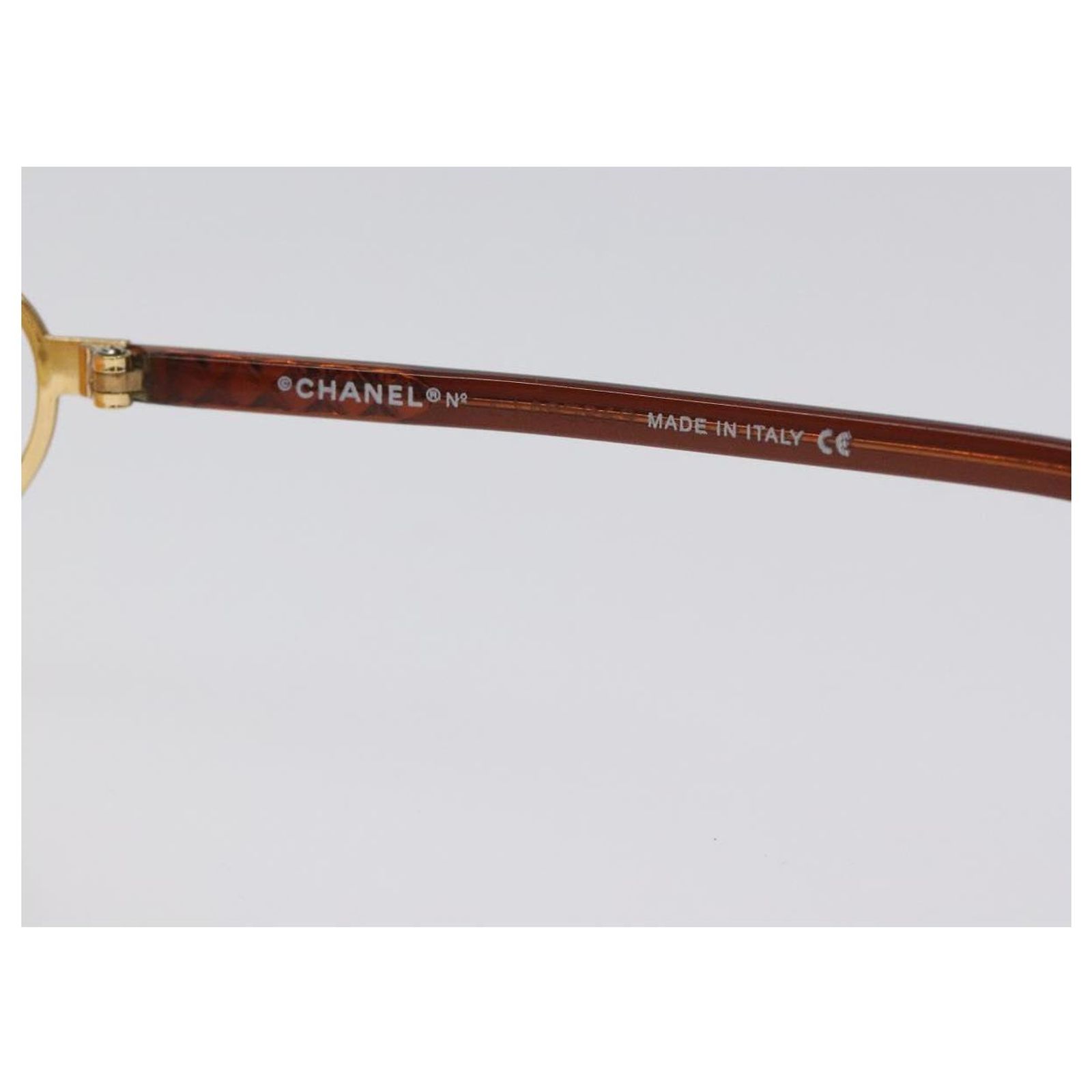 CHANEL Sunglasses plastic Orange CC Auth SW918 Chanel orange sunglasses – Les Merveilles De Babellou main image 3