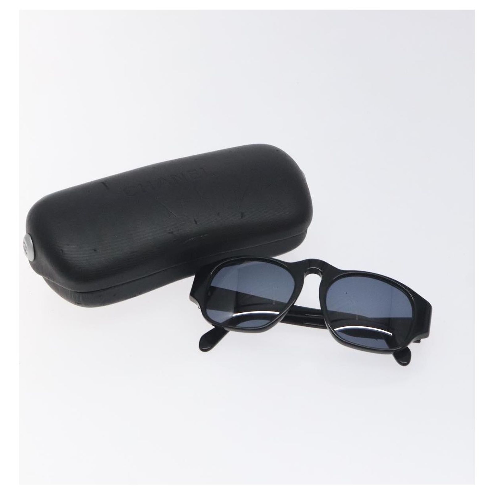 CHANEL Sunglasses plastic Black CC Auth SW917 ref.2452926  display picture 1