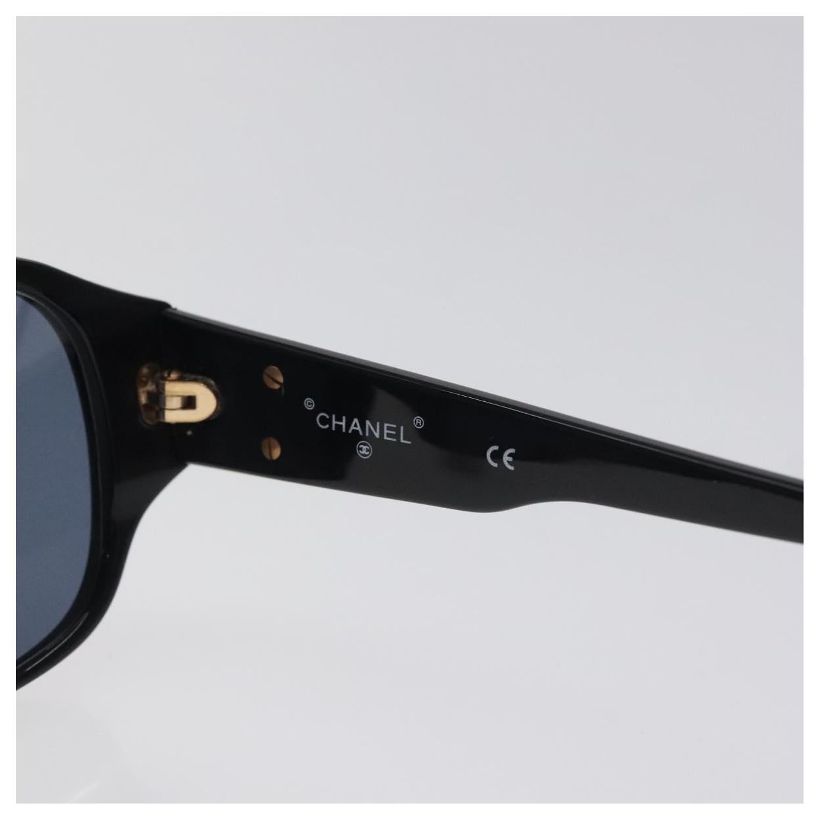CHANEL Sunglasses plastic Black CC Auth SW917 ref.2452926  display picture 2