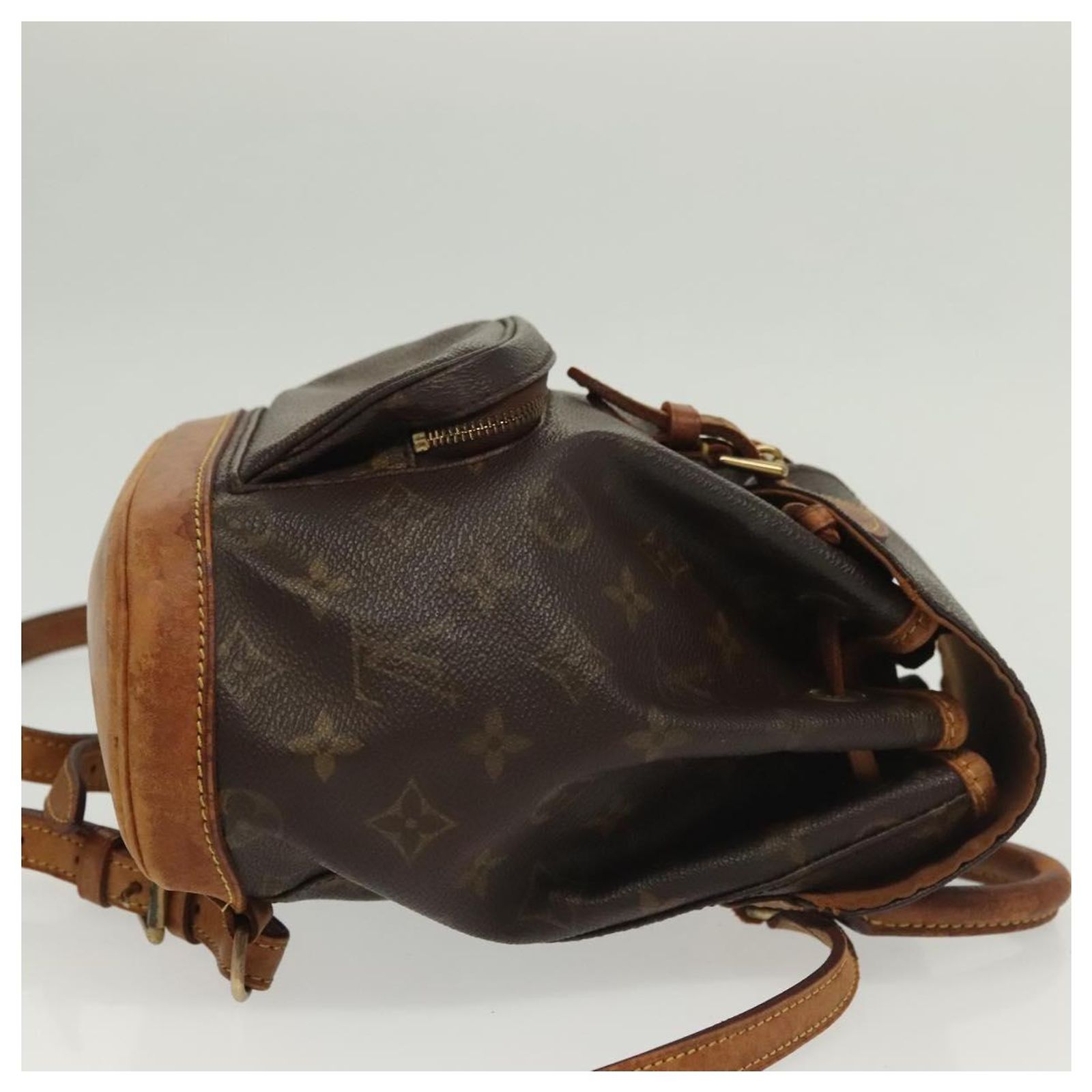 LOUIS VUITTON Monogram Montsouris PM Backpack M51137 LV Auth 