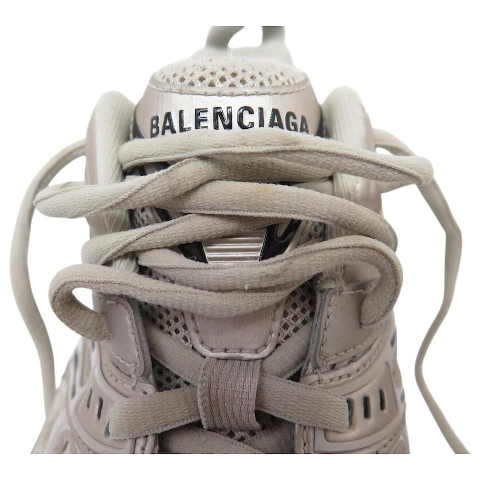 NEW BALENCIAGA BOUNCER 653870 SNEAKERS 40 41 FR GRAY Grey Leather