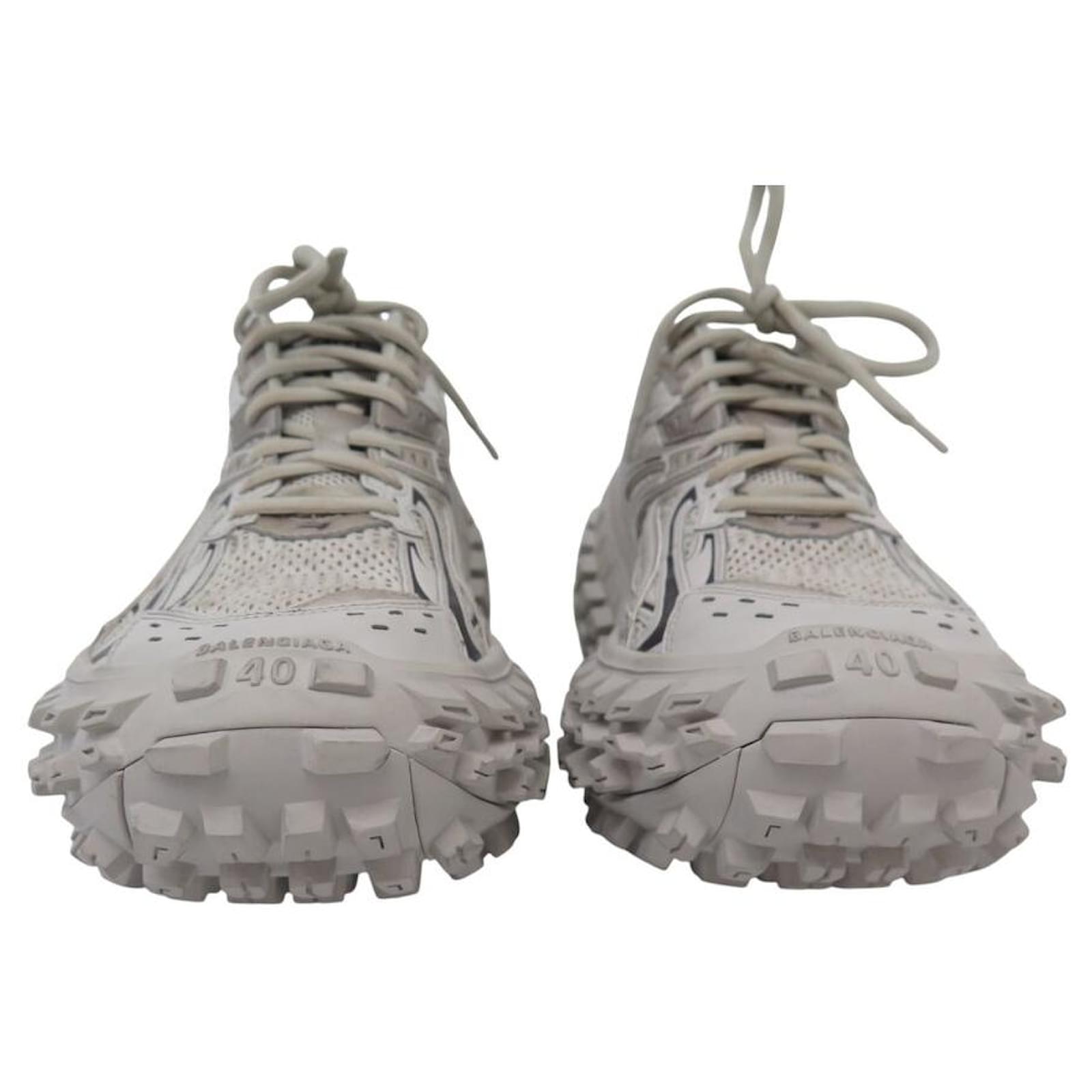 NEW BALENCIAGA BOUNCER 653870 SNEAKERS 40 41 FR GRAY Grey Leather