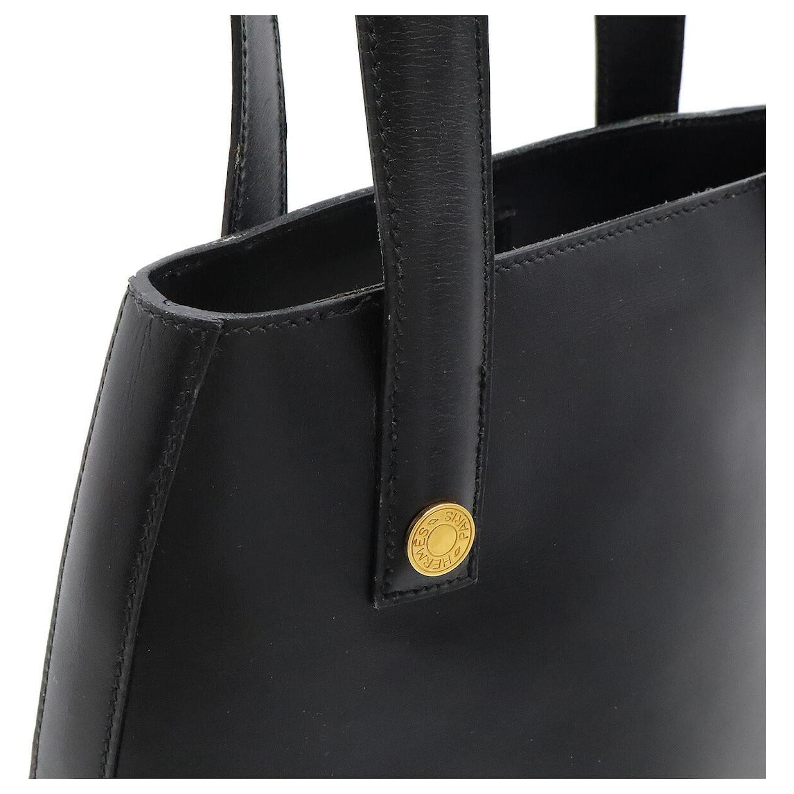 Hermès Hermes Sac Sorbonne Leather Tote Bag Black