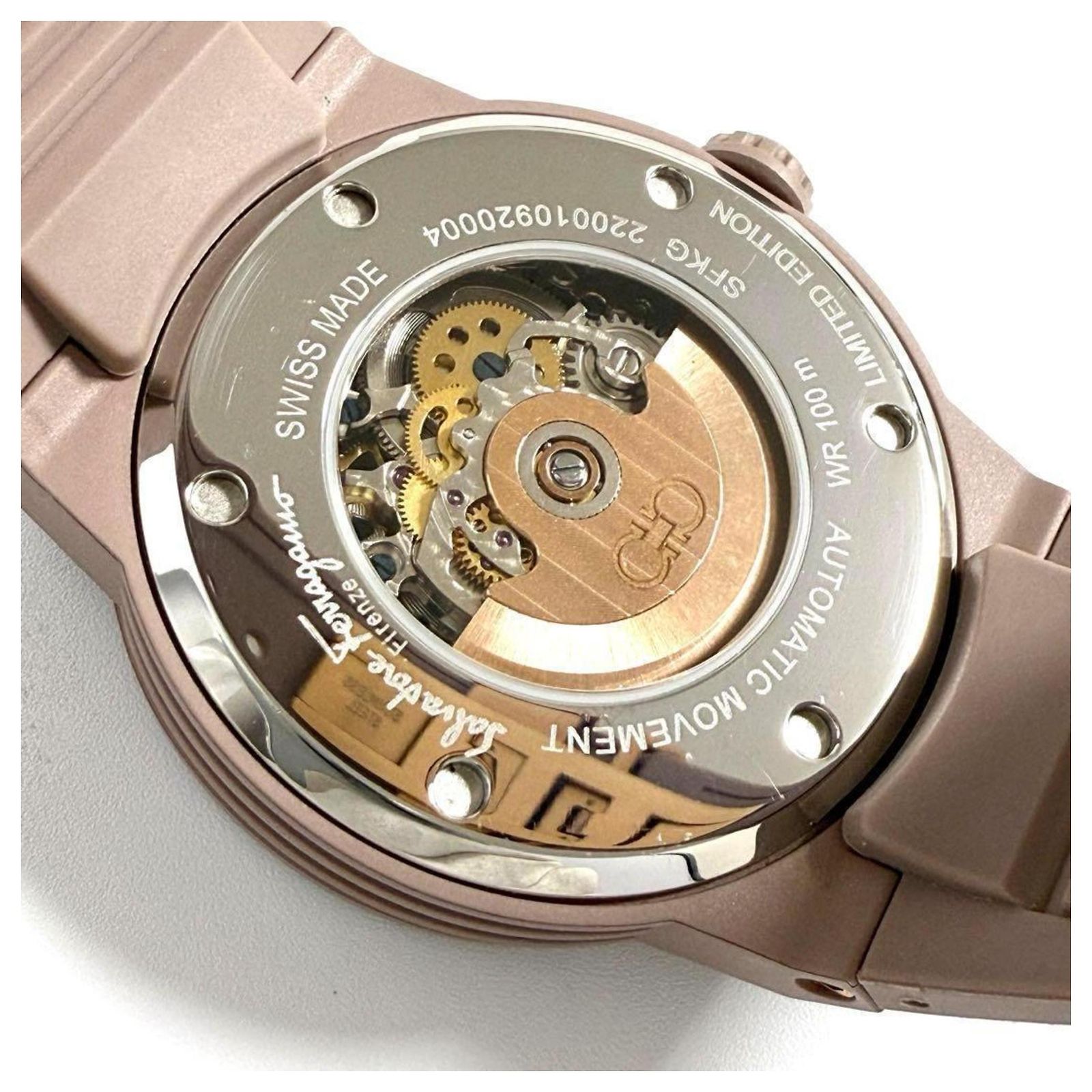 Salvadore Ferrogamo Ladies Skeleton 41mm Watch ferragamo tonneau skeleton watch - TikTok Shop main image 3