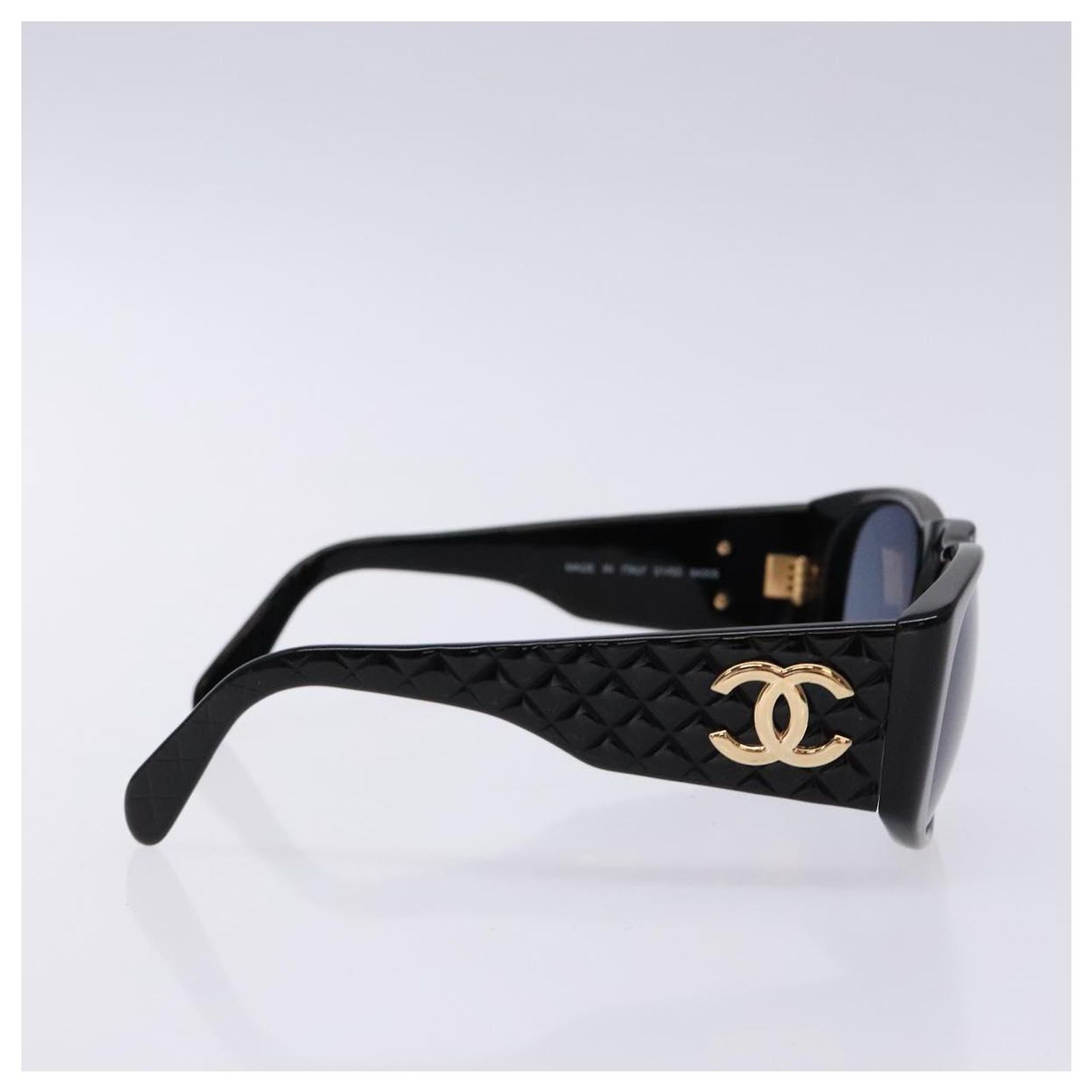 CHANEL Sunglasses plastic Black CC Auth yk19120 ref.2456133  display picture 3