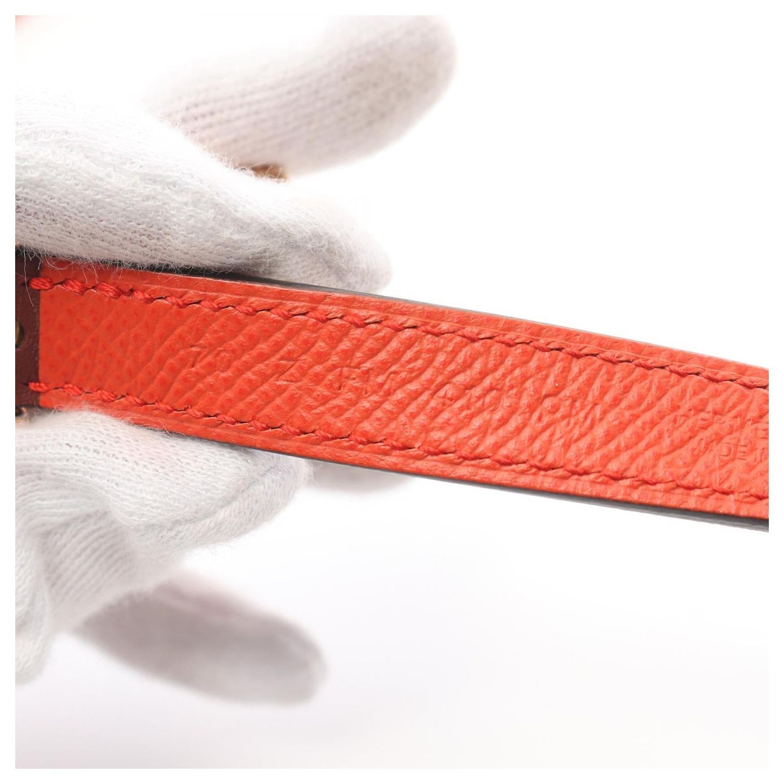 Hermès Hermes Lucky Belt Leather Belt Brown ref.2457006  display picture 3
