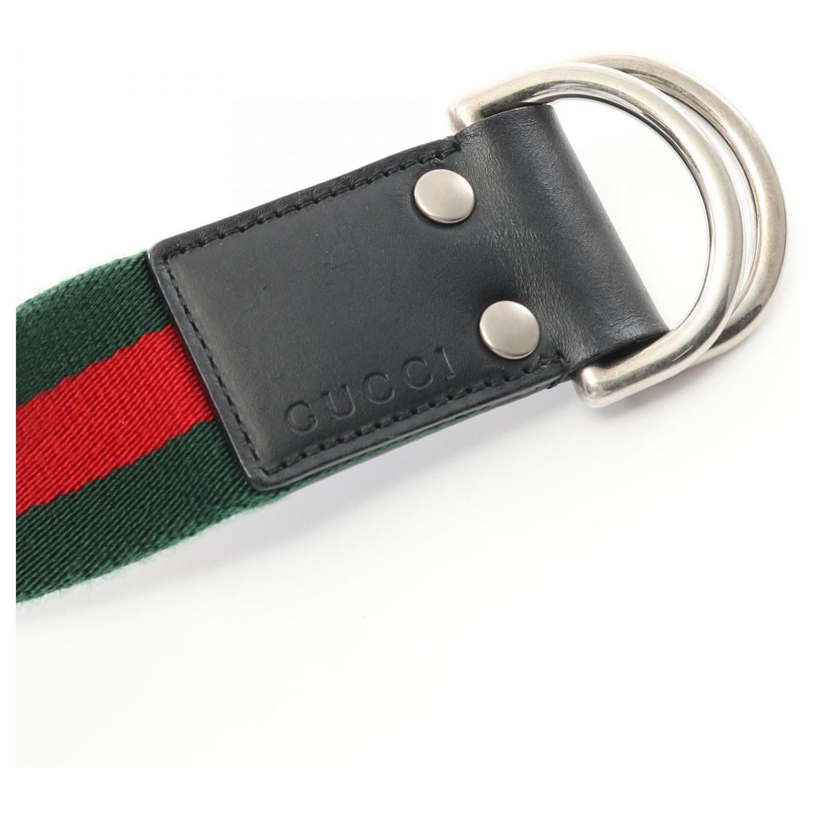 GUCCI Web Sherry Line Belt Canvas 36.6\