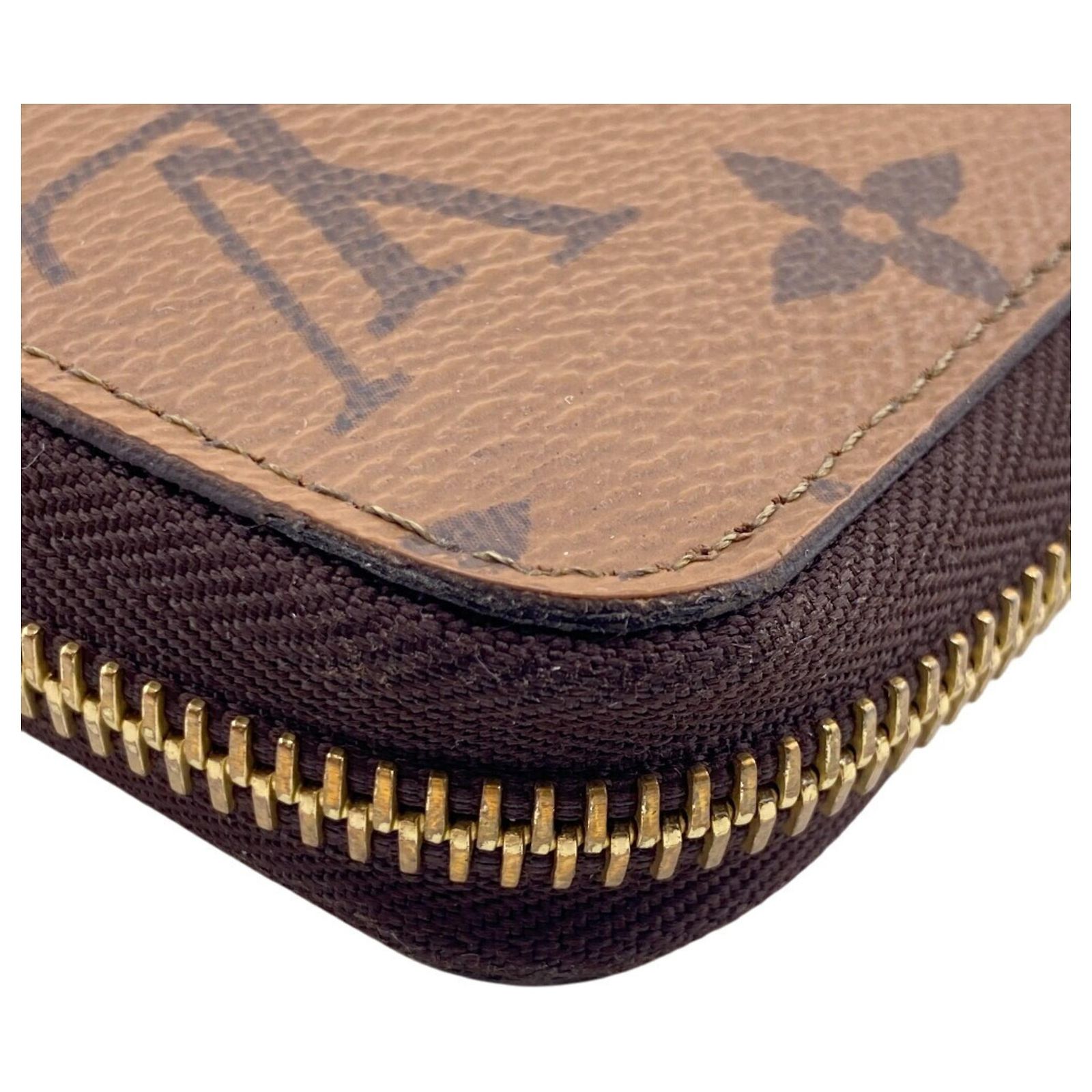 Louis Vuitton Zippy Wallet M82444 Brown Light brown Leather Patent 