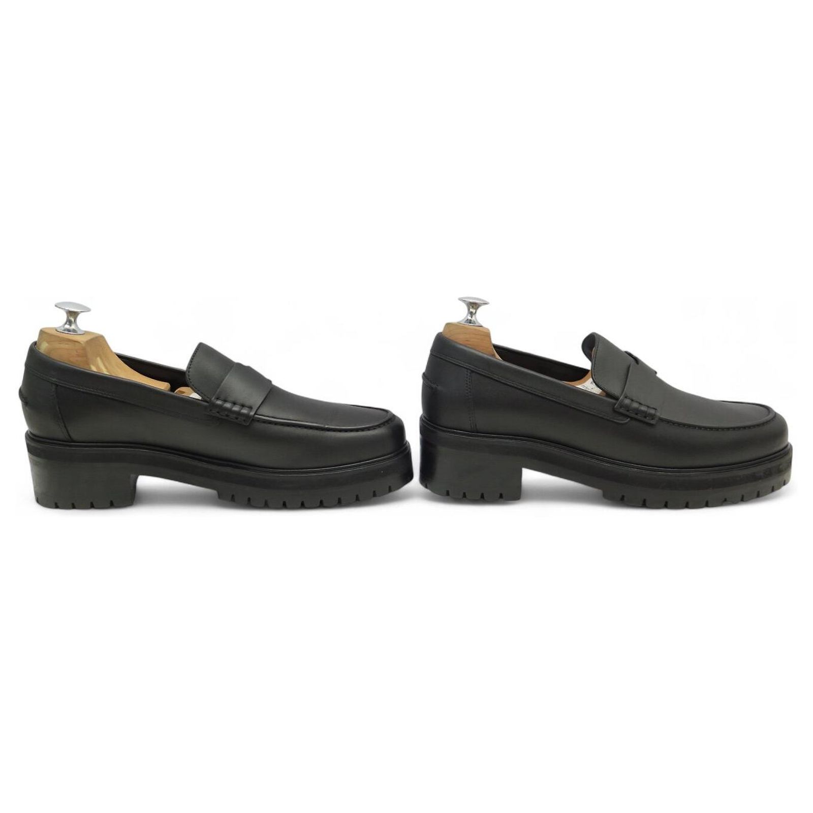 Hermès NOVAS MOCASSINS HERMES IVY BR241141Z 40 COURO PRETO + 