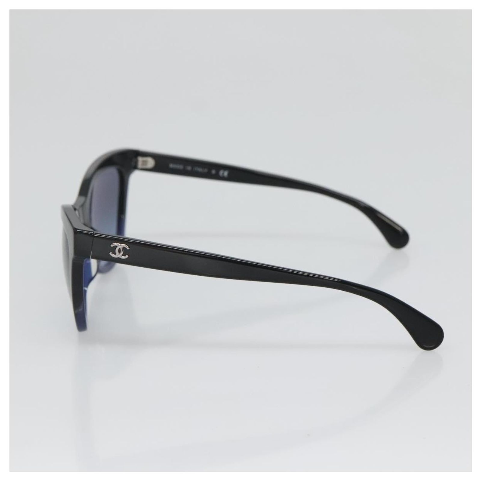 CHANEL Sunglasses plastic Black CC Auth sw1395V ref.2465176 
