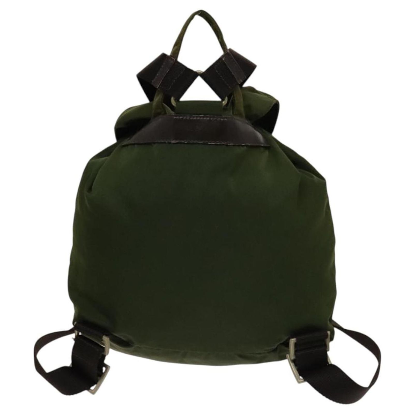 PRADA Backpack Nylon Khaki Auth th6262 ref.2471593 - Joli Closet display picture 2