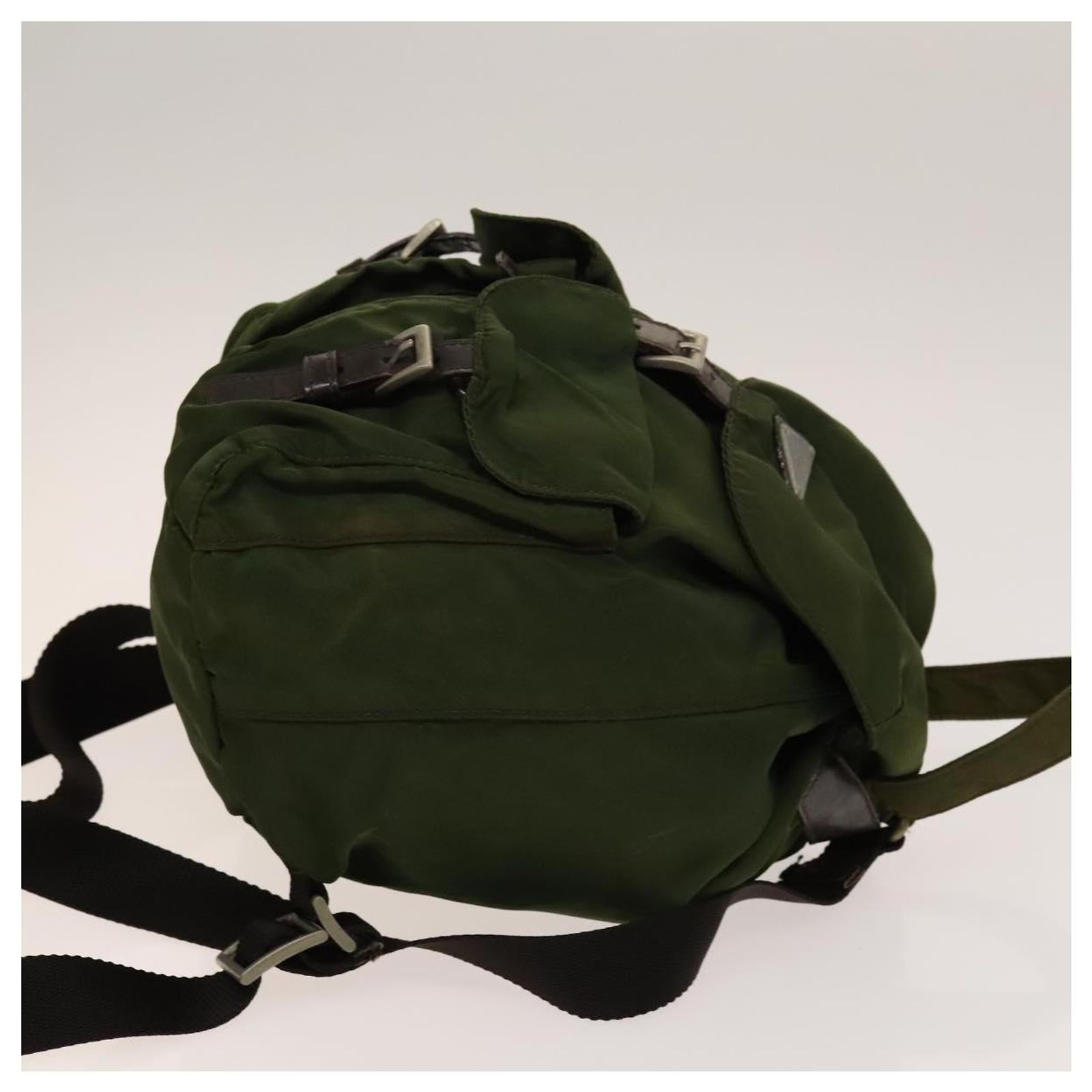 PRADA Backpack Nylon Khaki Auth th6262 ref.2471593 - Joli Closet display picture 1