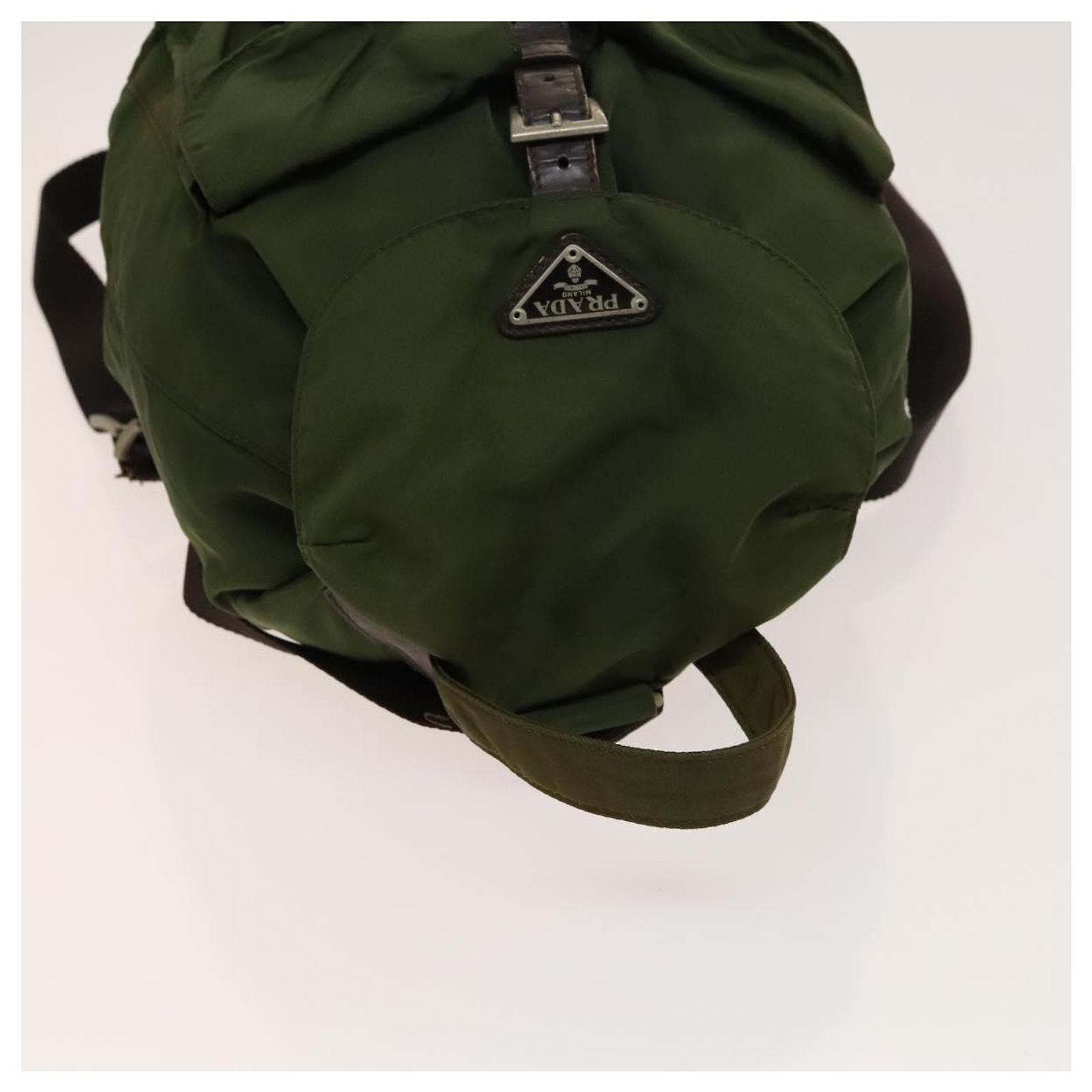 PRADA Backpack Nylon Khaki Auth th6262 ref.2471593 - Joli Closet display picture 3