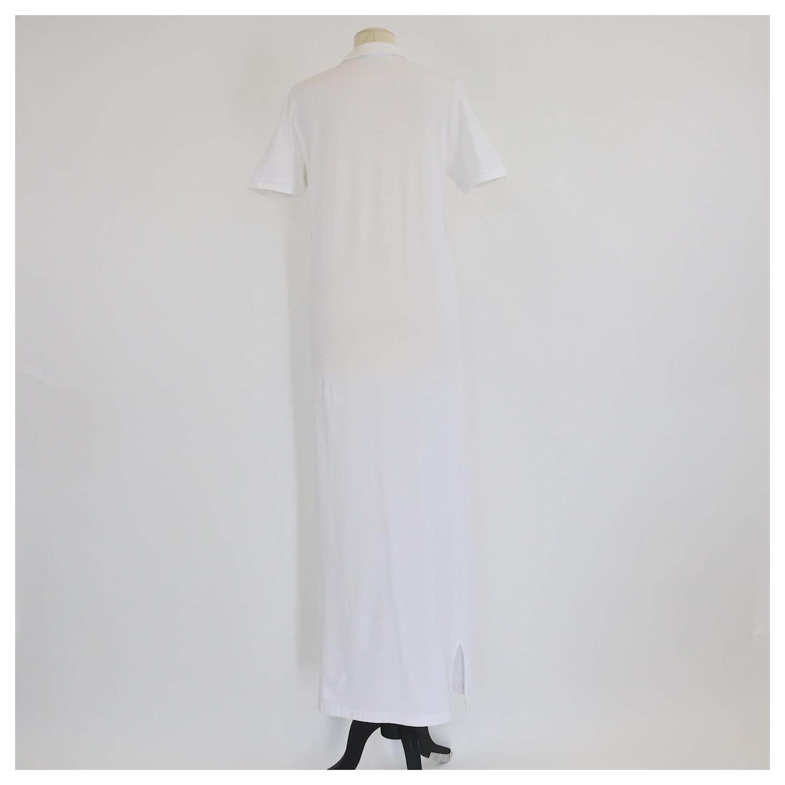 prada t shirt dress Prada Pleated Poplin Shirt Dress, Women, White, Size 44
