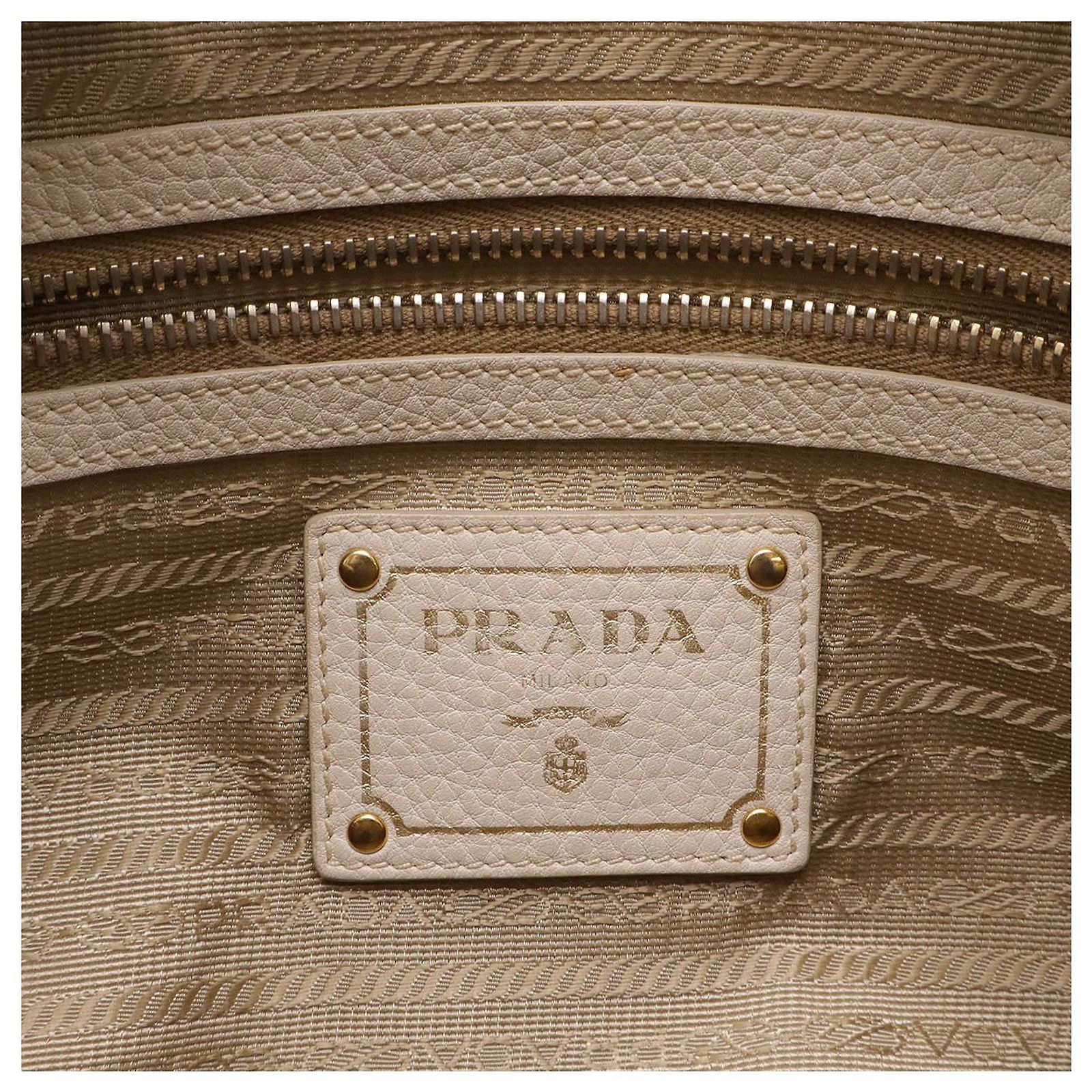 Prada Logo Jacquard Canvas Leather 2way Boston Bag BL0600 Brown 