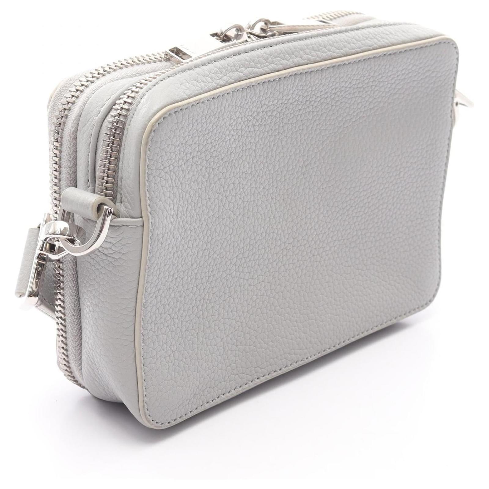 Dior x Nike Air Jordan Air Dior Leather Shoulder Bag Grey Pony