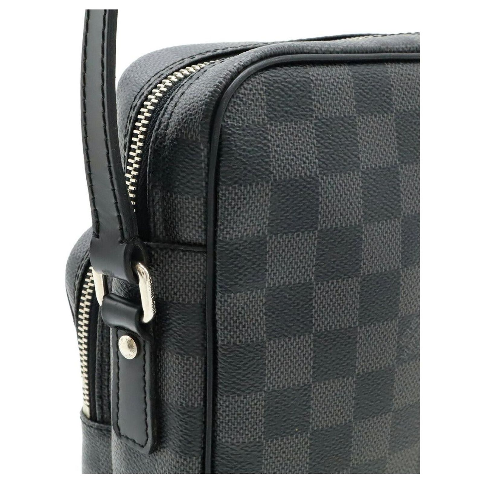 Louis Vuitton Rem Shoulder Bag Graphite Black Black ?? Vintage LOUIS VUITTON Damier Graphite Rem Amazon  main image 2