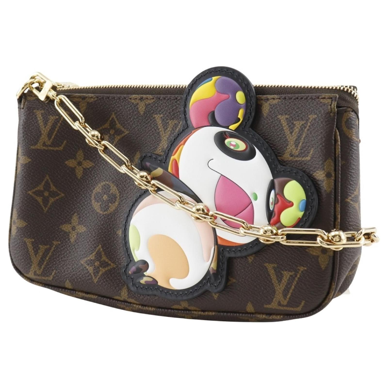 Louis Vuitton LVxTM Pochette Accessories Shoulder Bag Brown Patent