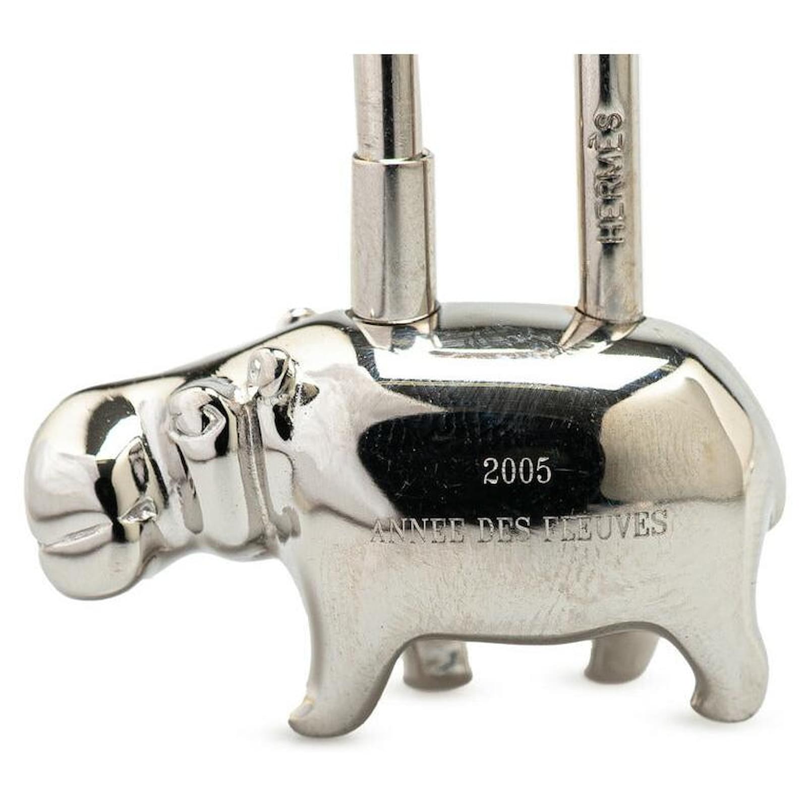 Hermès Hermes ANNEE DES FLEUVES Hippopotamus Cadena Metal
