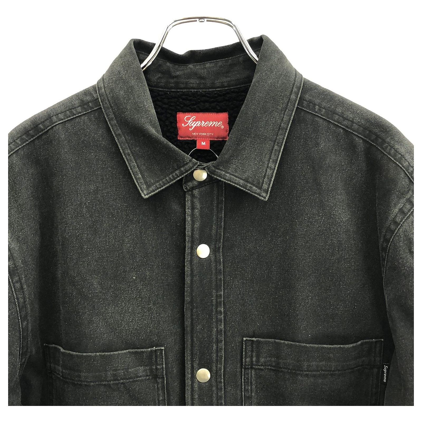 Supreme Sherpa Lined Denim Shirt Cotton Shirt Black ref.JC2477521 